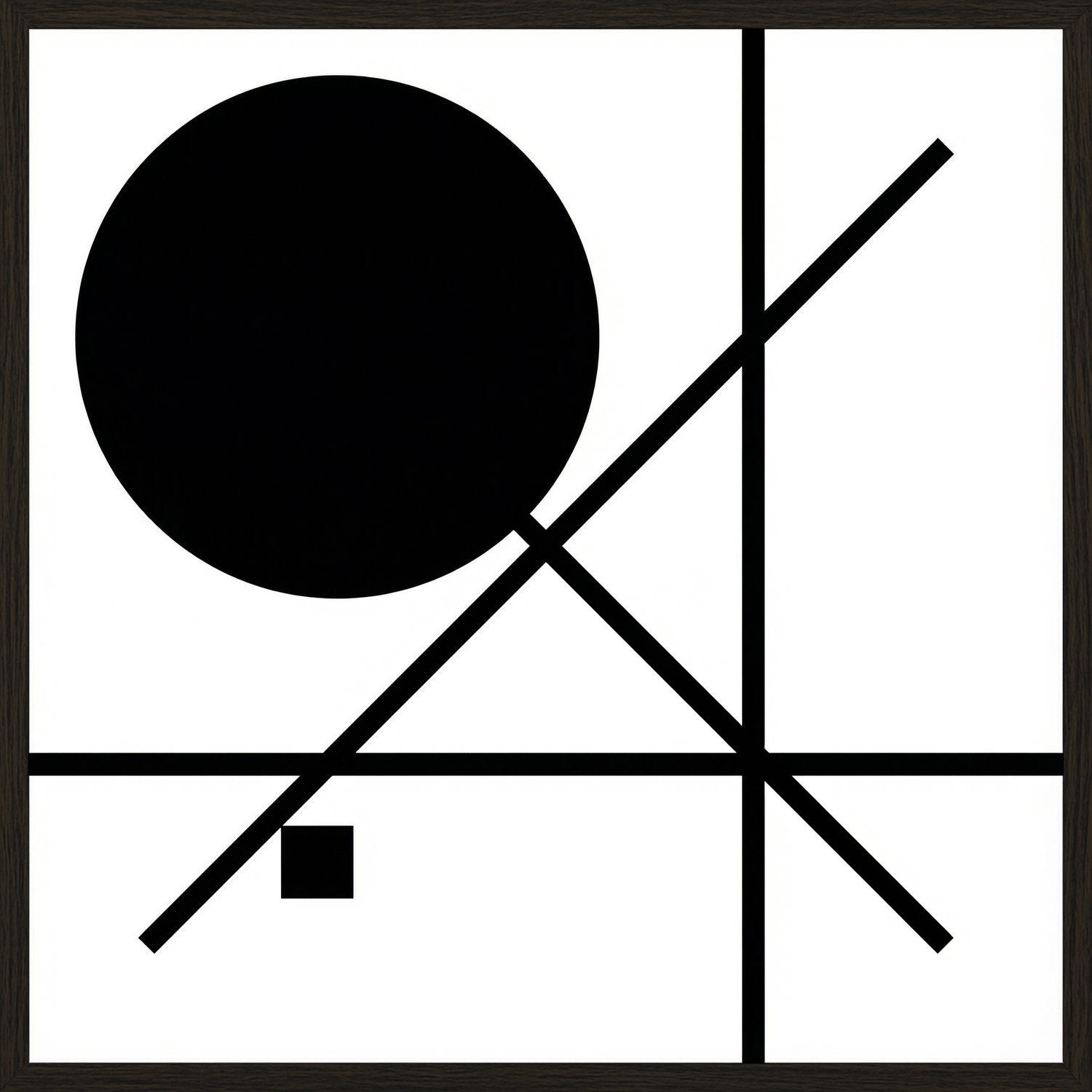 Poster in black frame