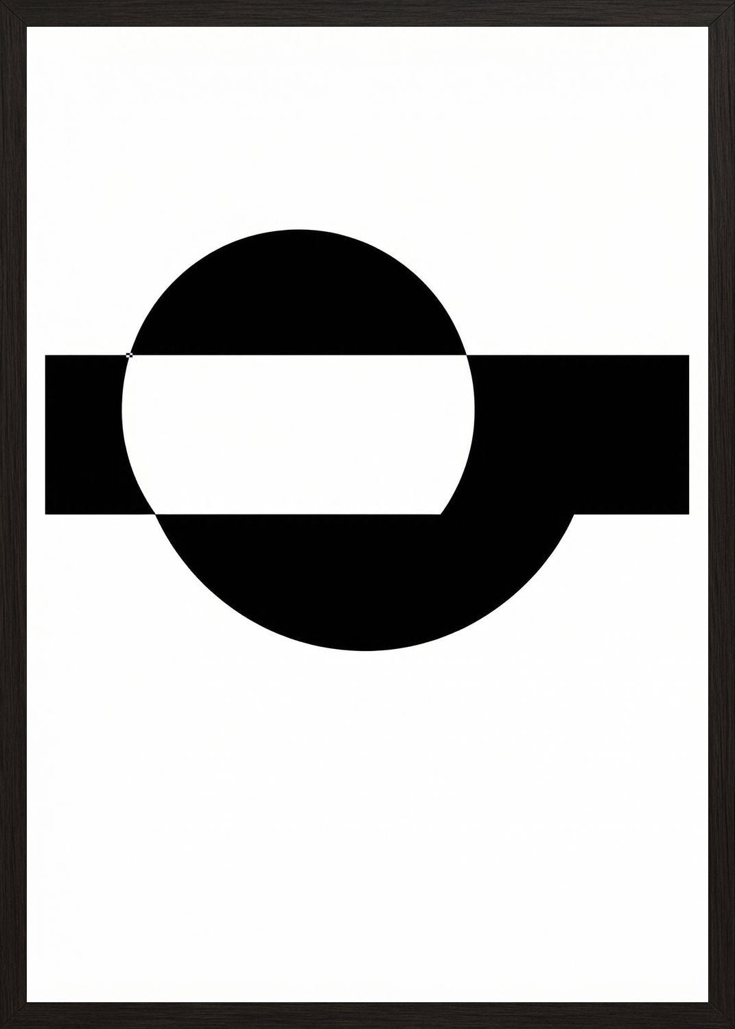 Poster in black frame