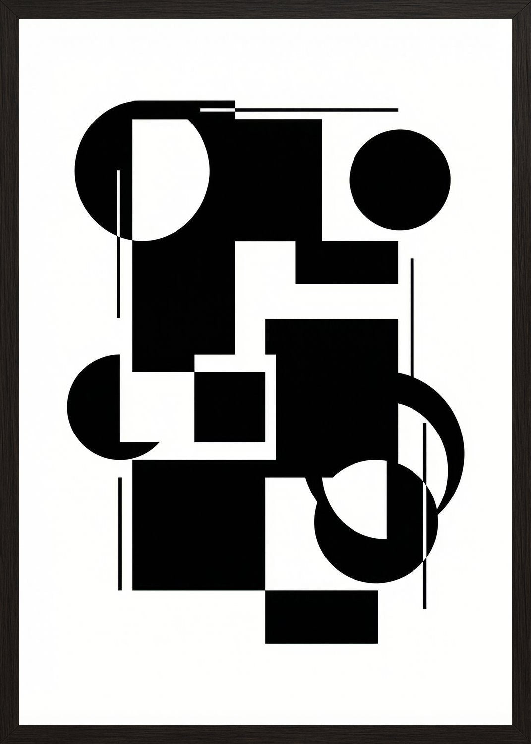 Poster in black frame
