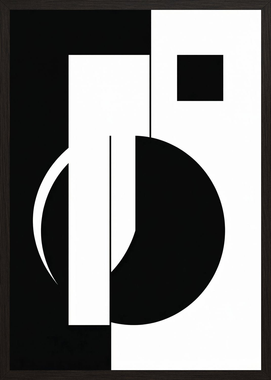 Poster in black frame