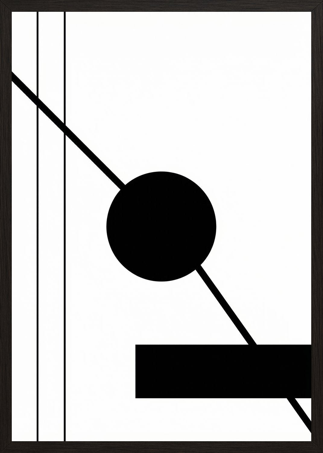 Poster in black frame