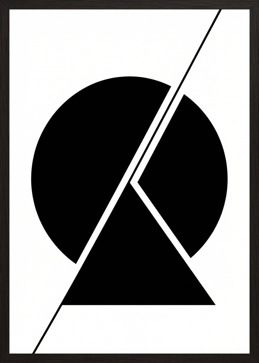 Poster in black frame