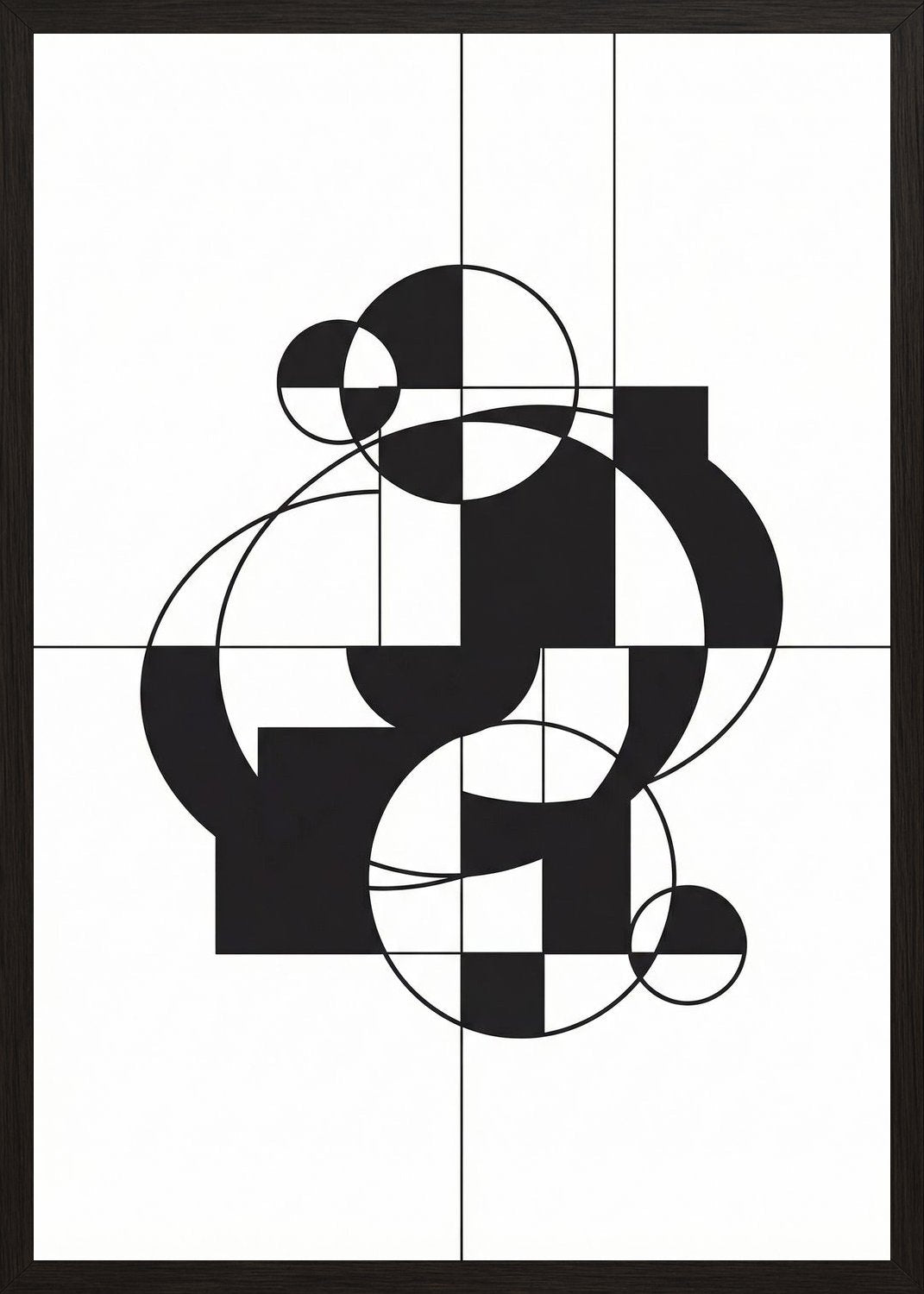 Poster in black frame