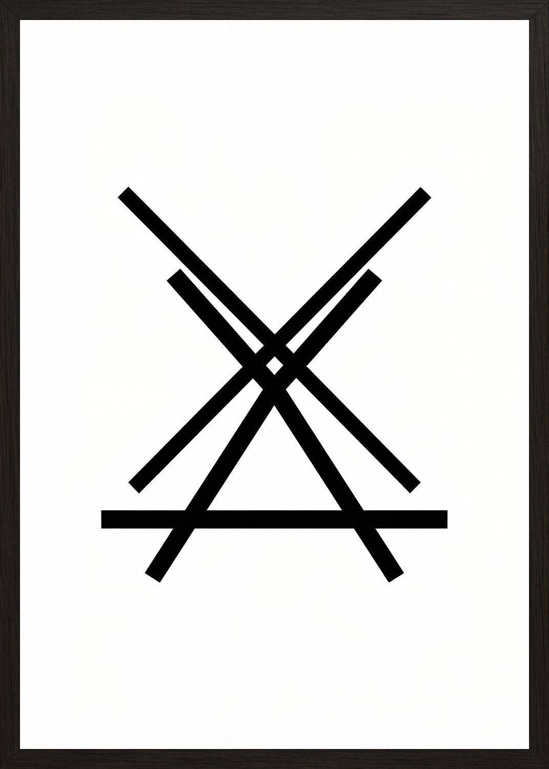 Poster in black frame