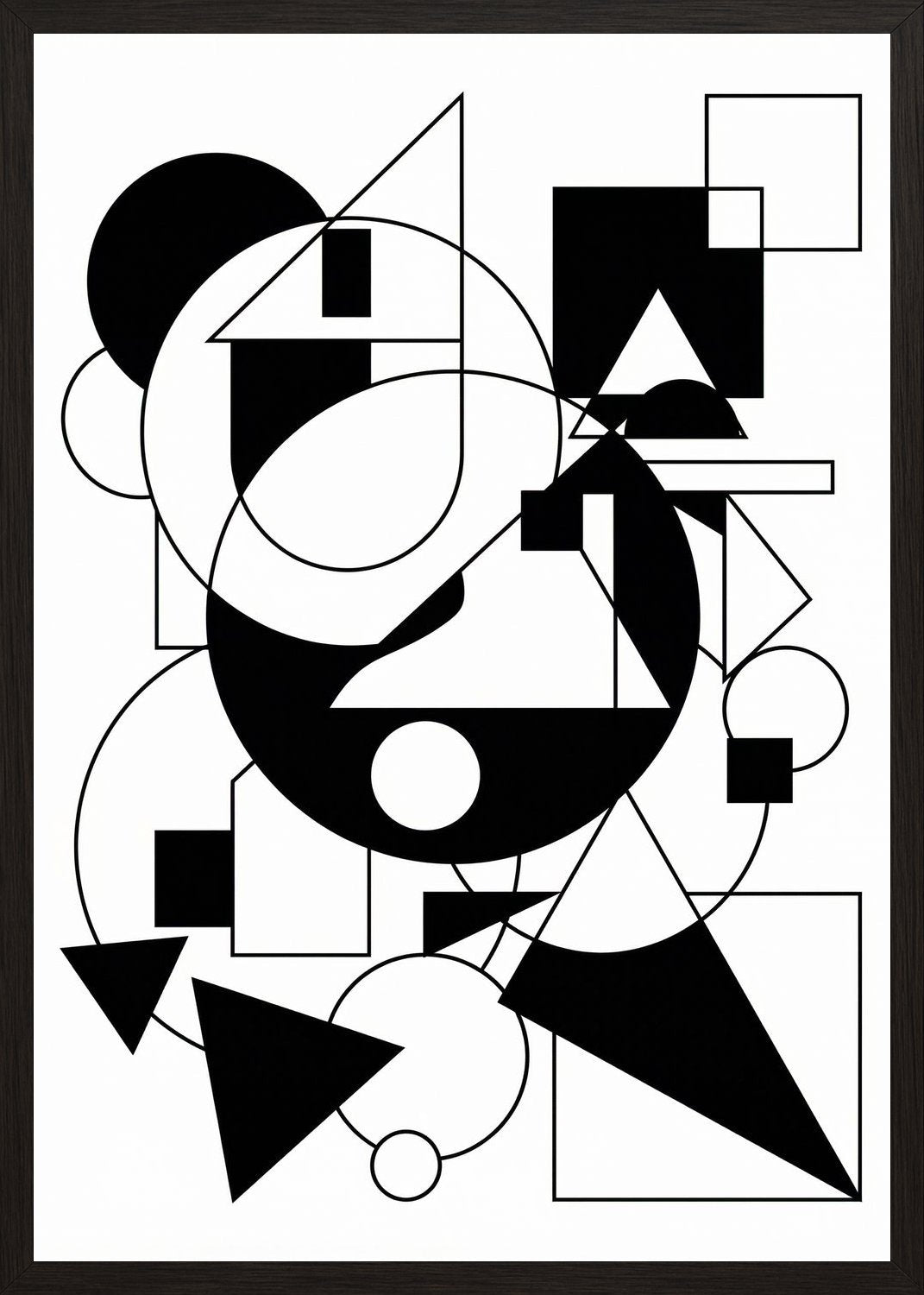 Poster in black frame