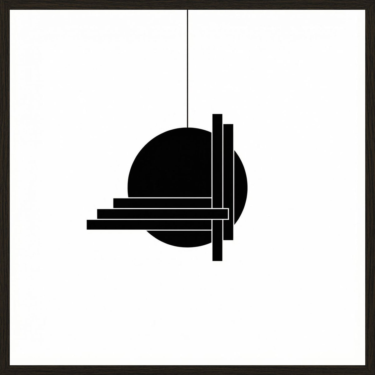 Poster in black frame