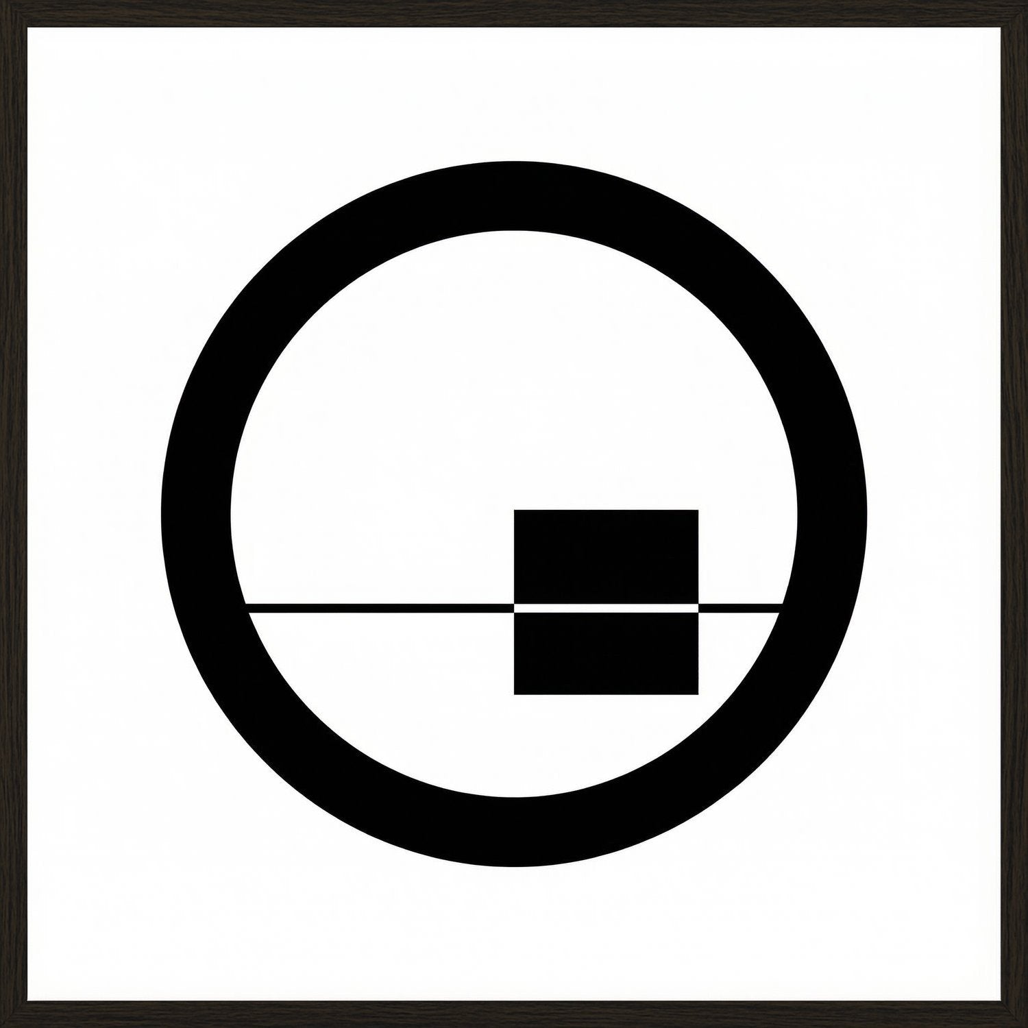 Poster in black frame