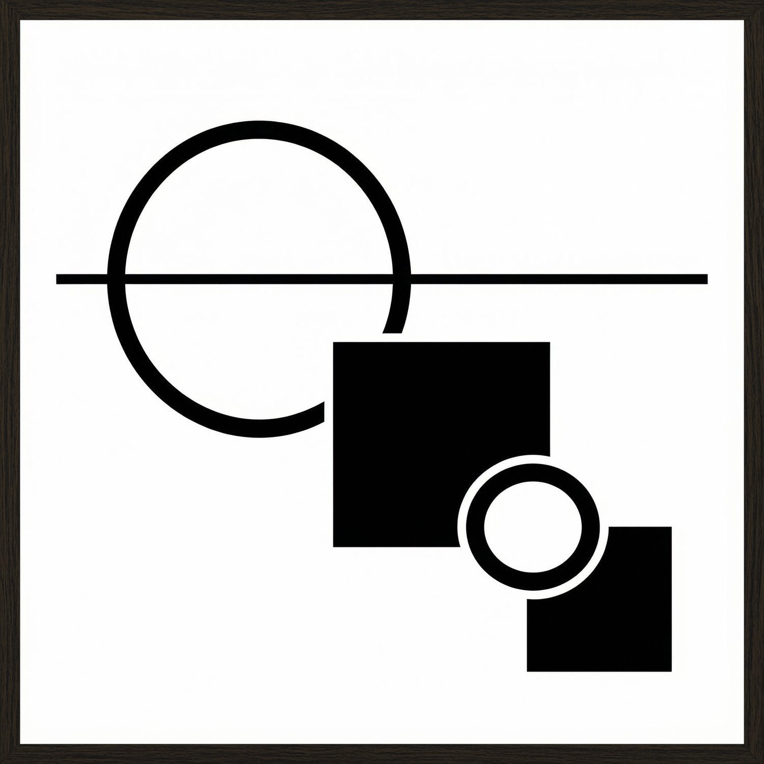 Poster in black frame