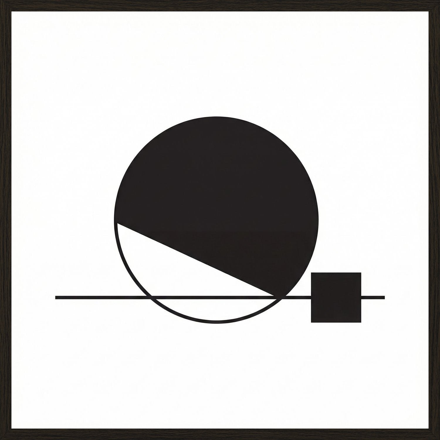 Poster in black frame