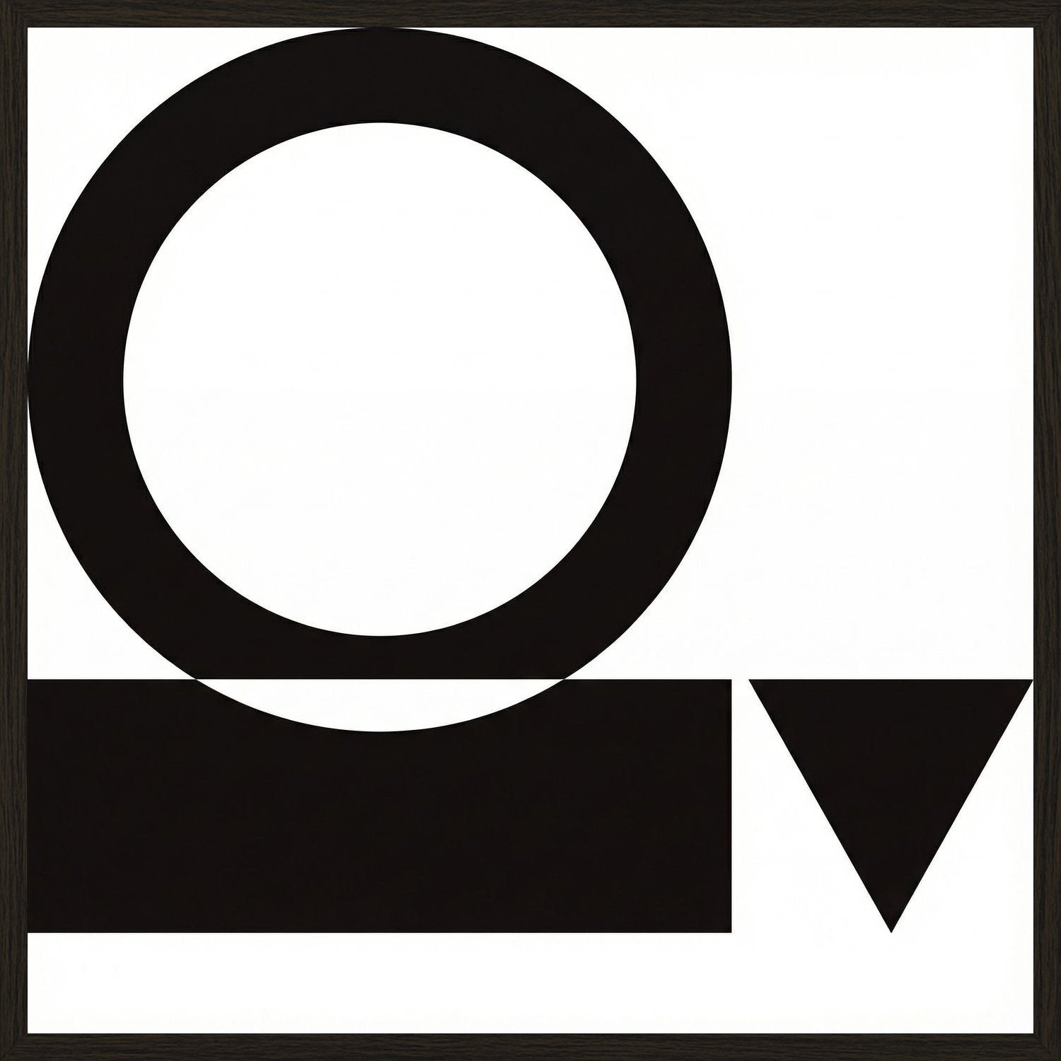 Poster in black frame