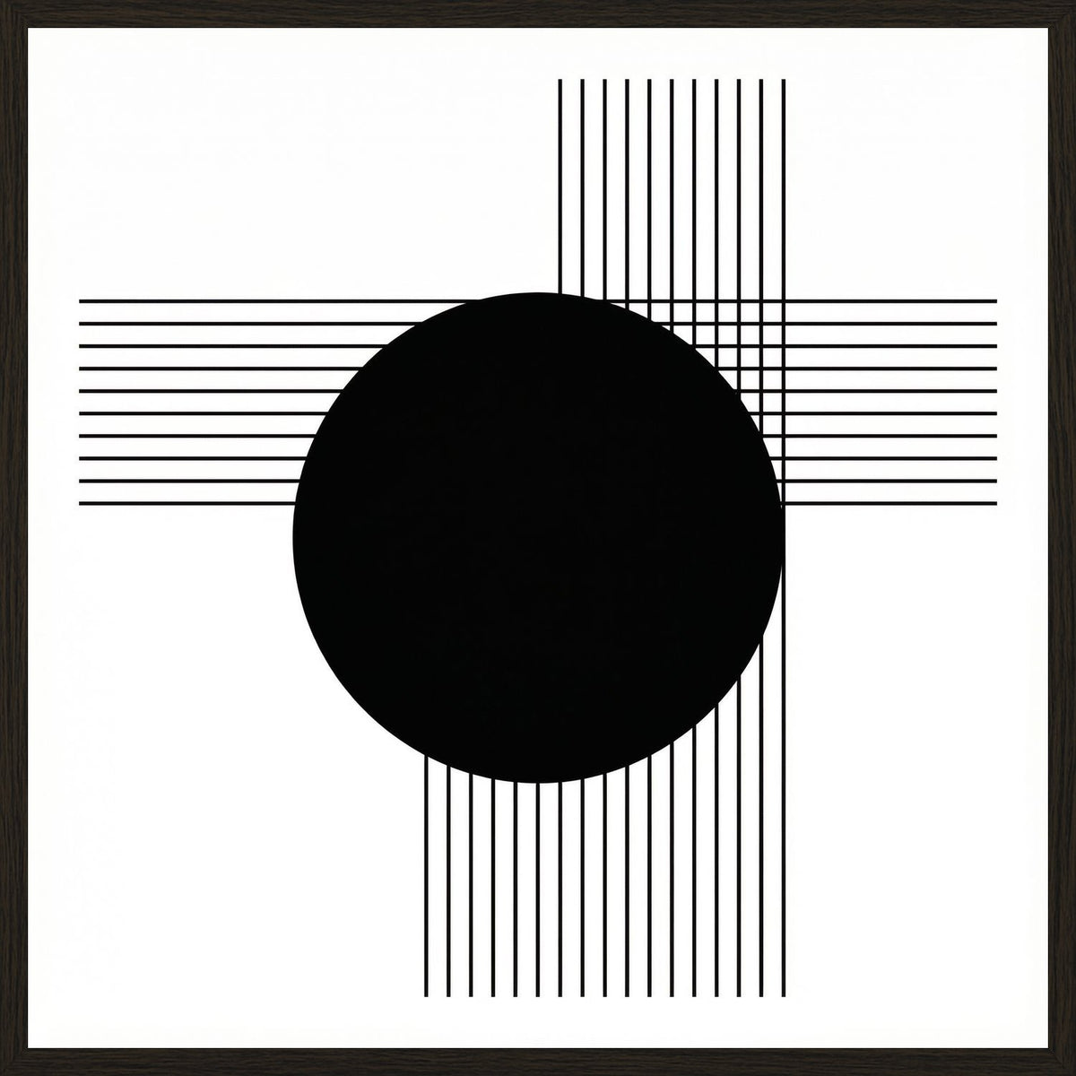 Poster in black frame