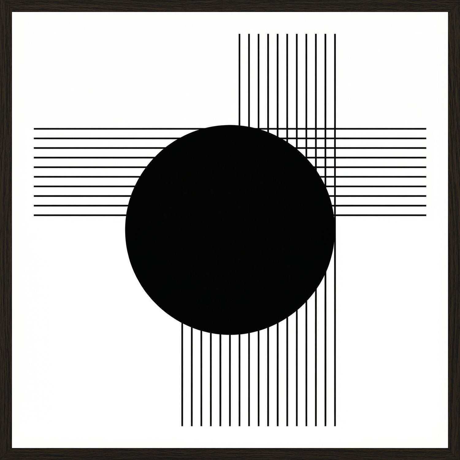 Poster in black frame