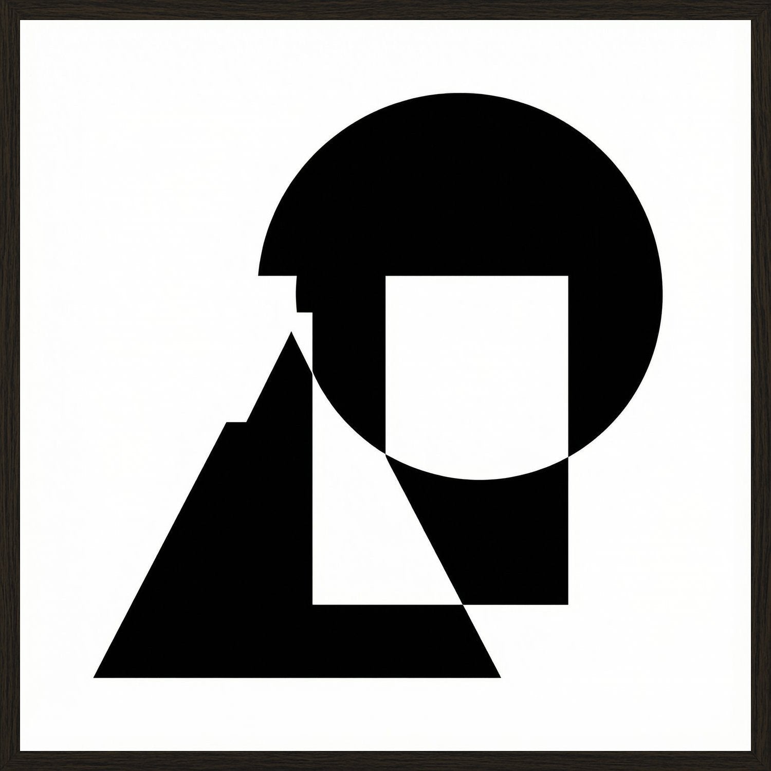 Poster in black frame