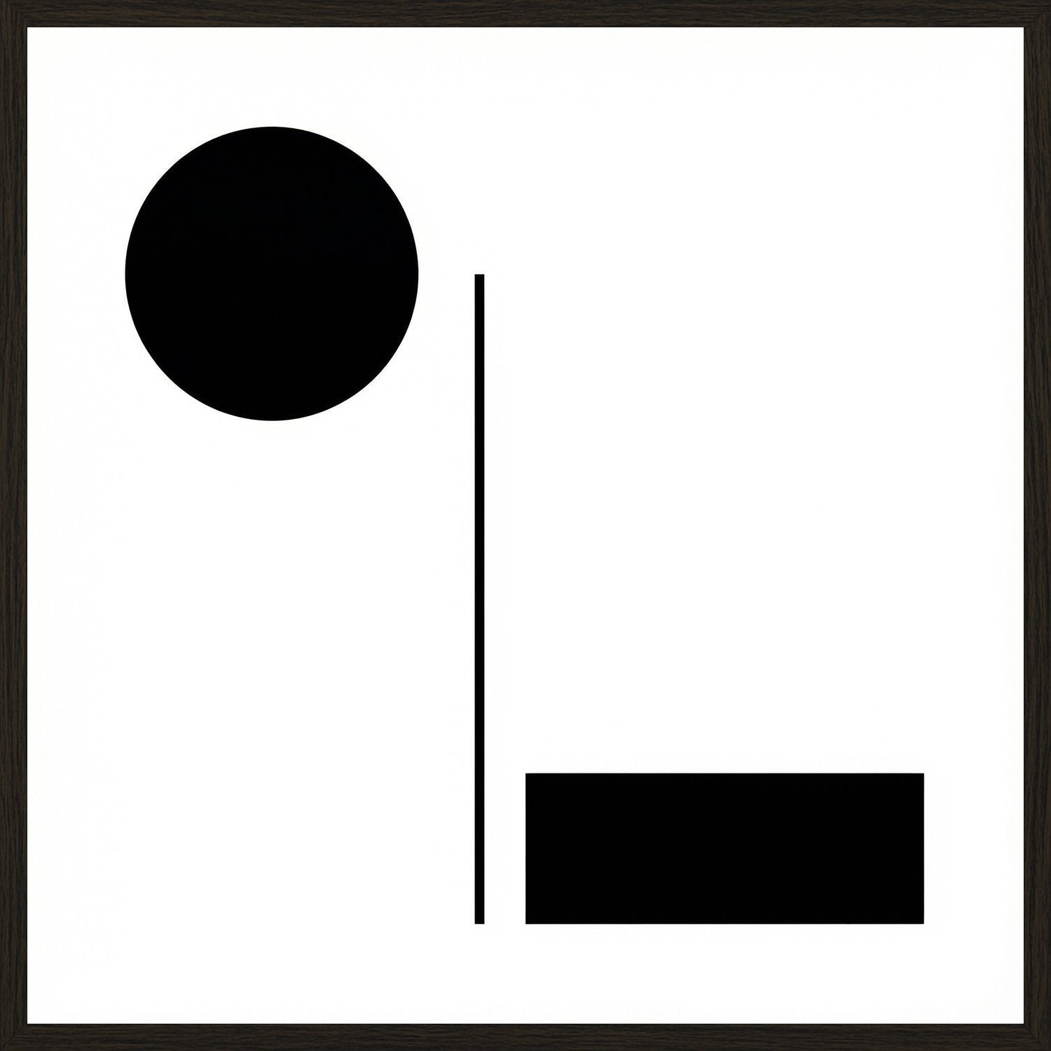 Poster in black frame