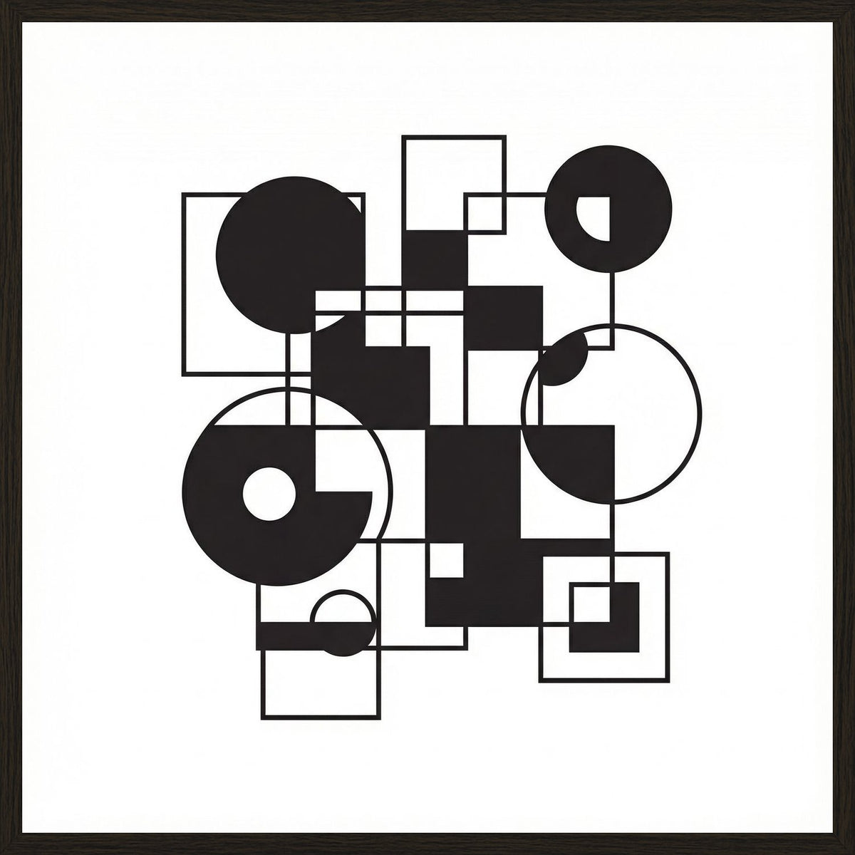 Poster in black frame