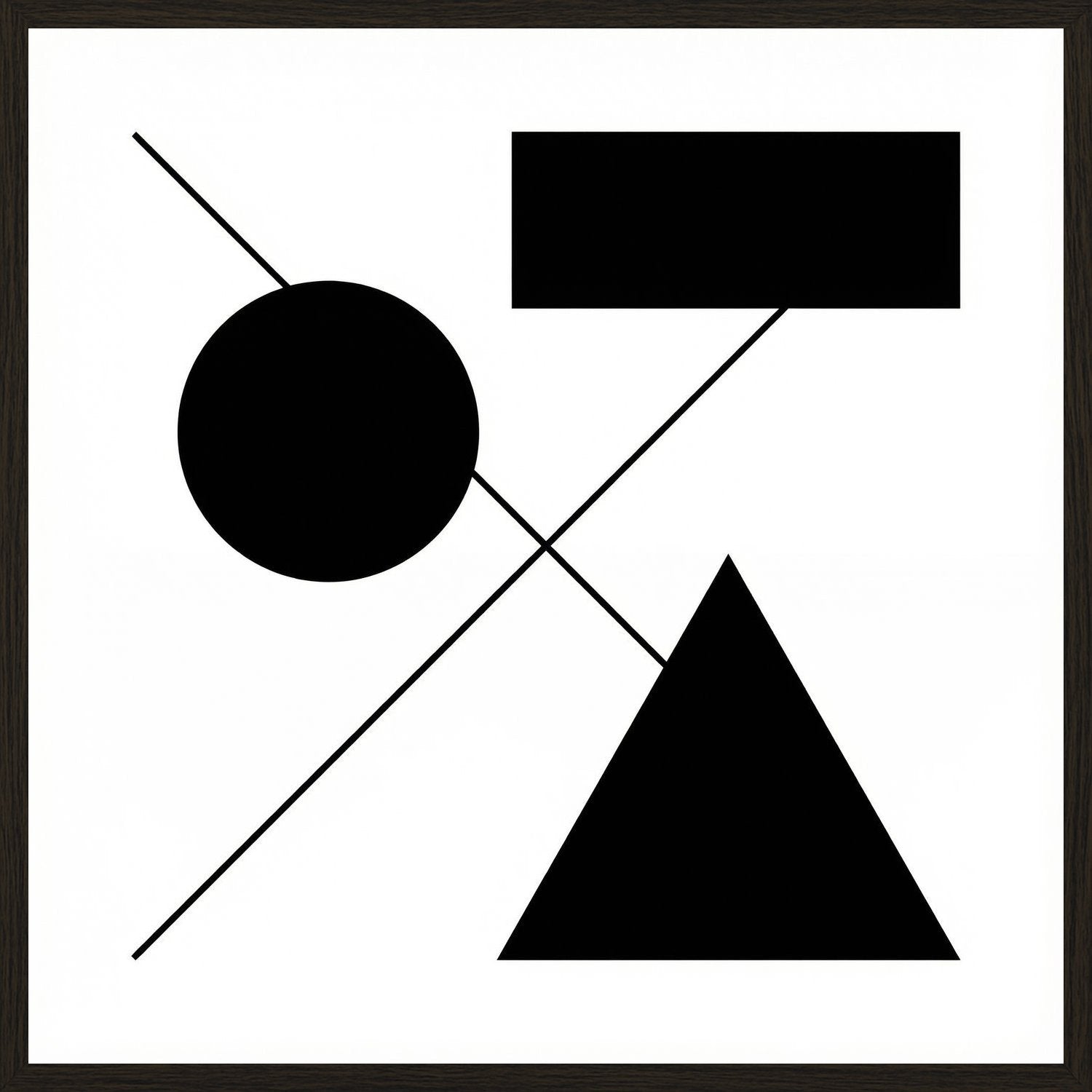 Poster in black frame