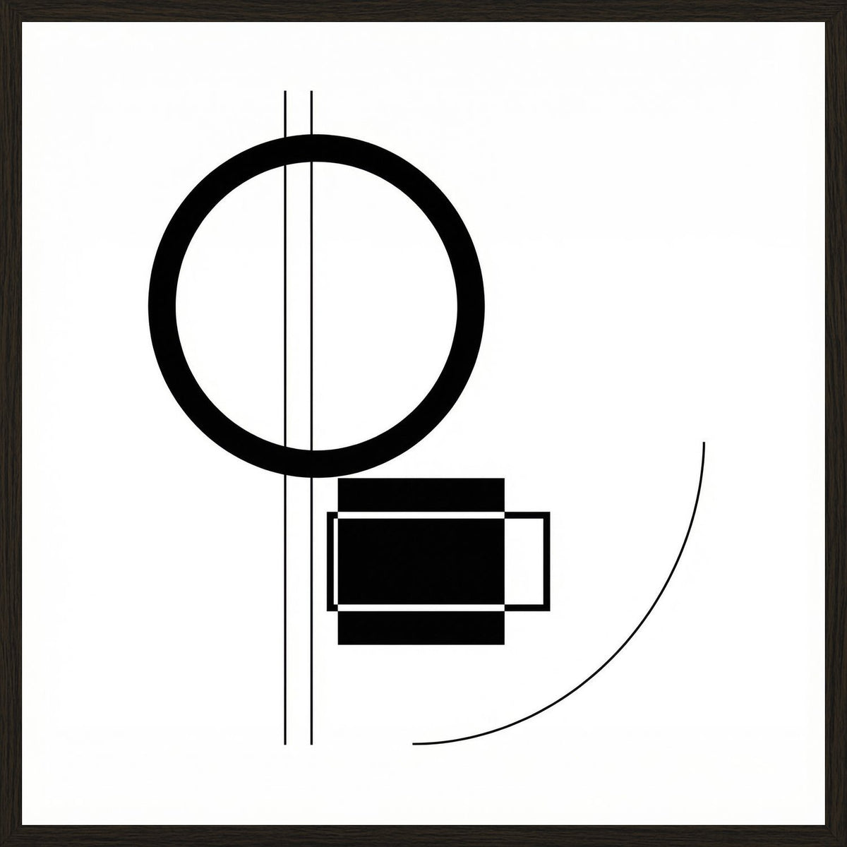 Poster in black frame