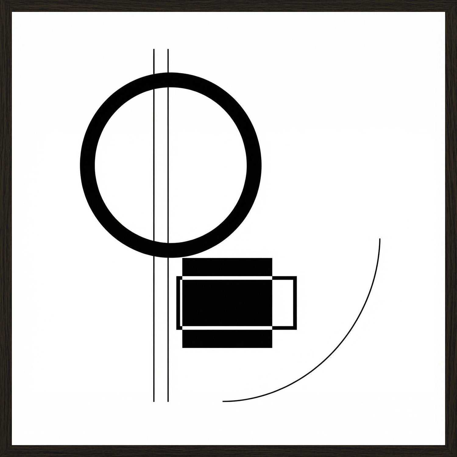 Poster in black frame