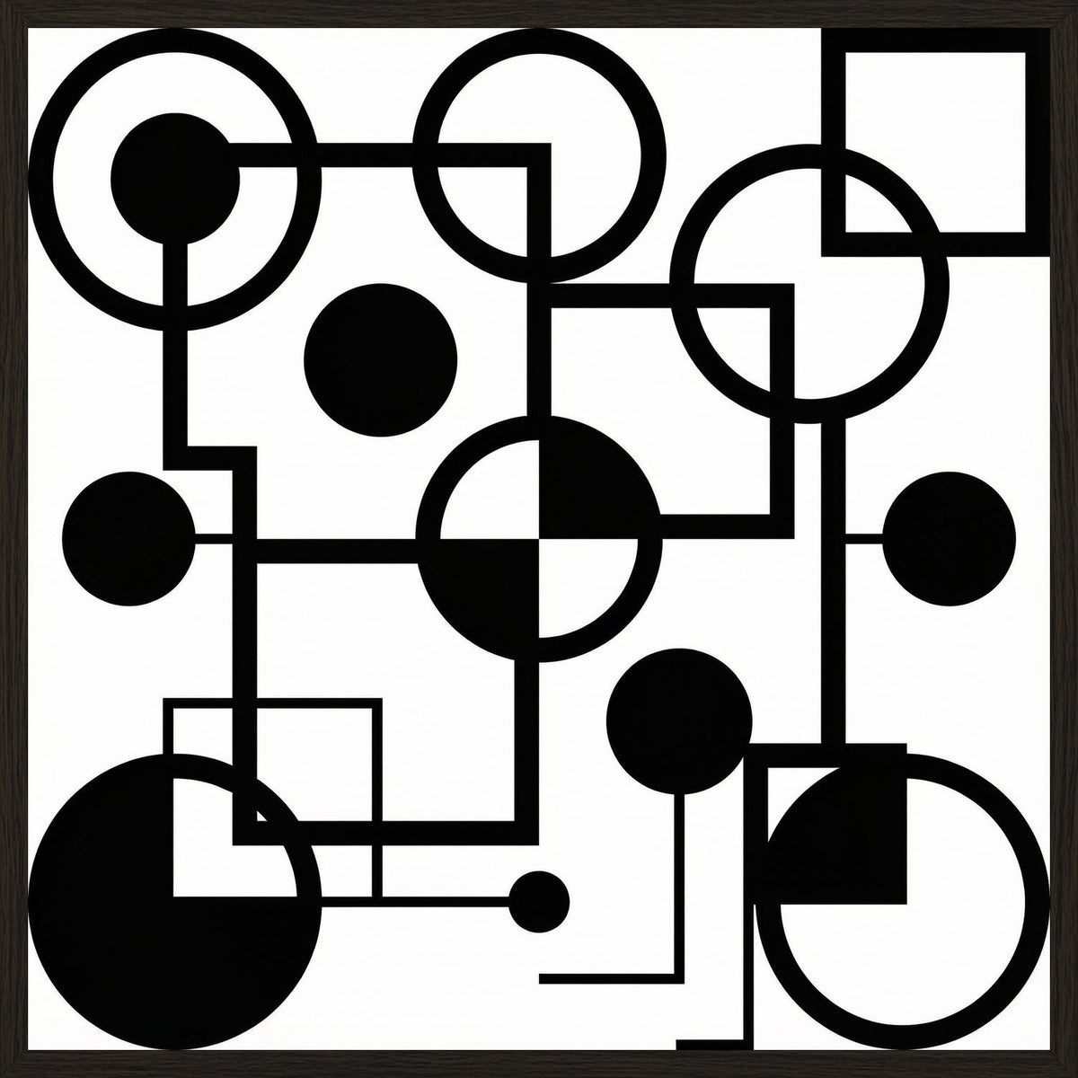 Poster in black frame