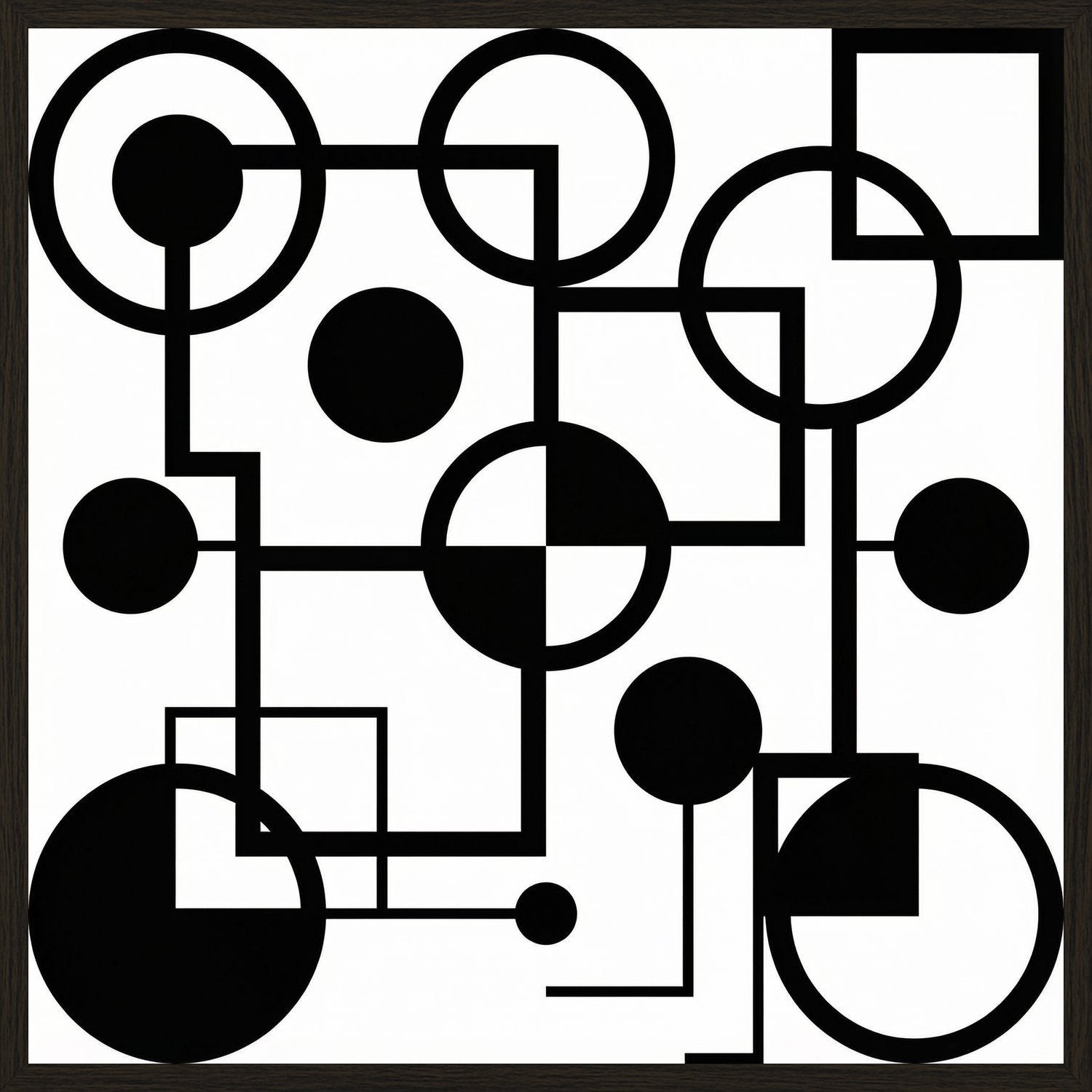 Poster in black frame