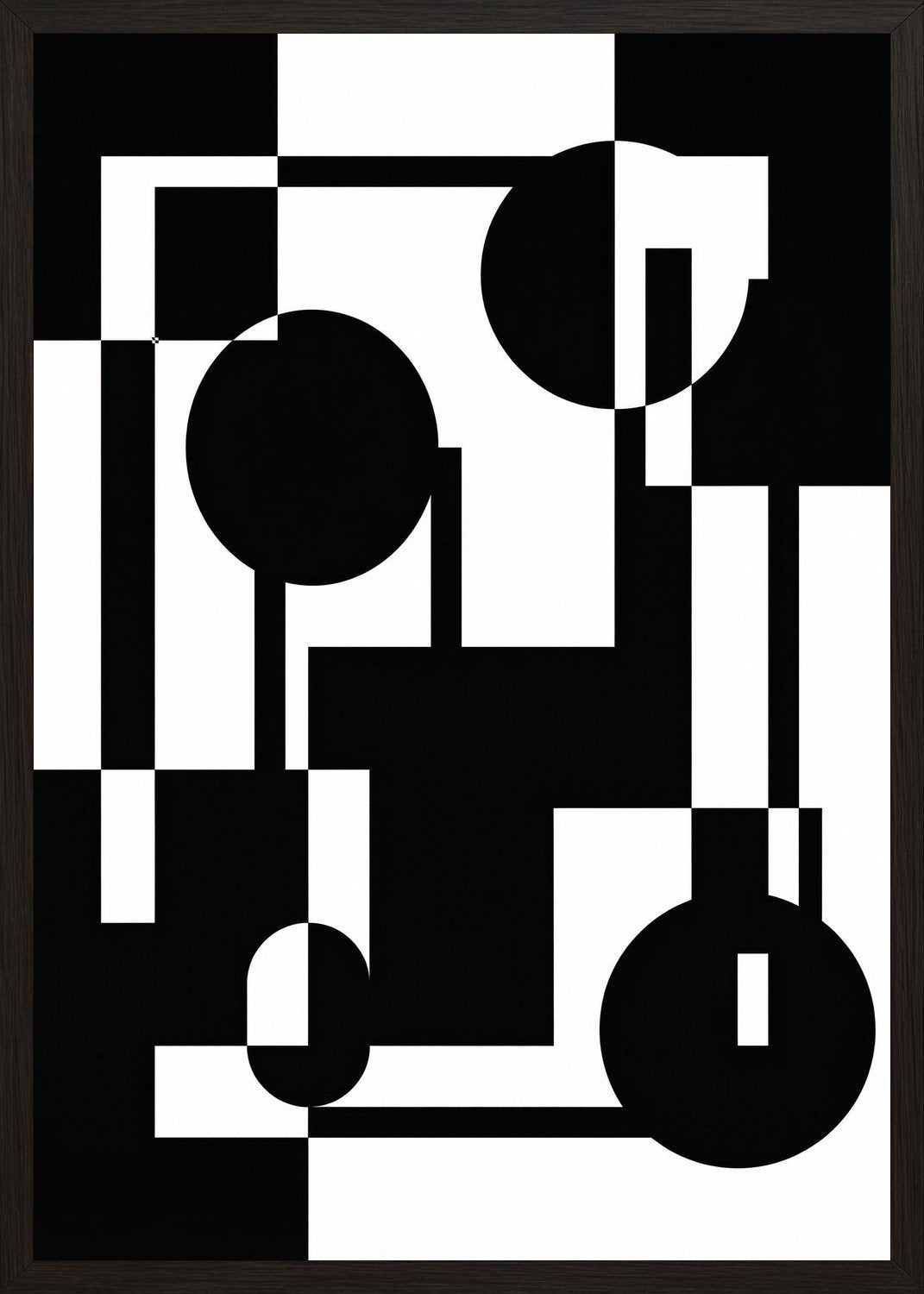 Poster in black frame