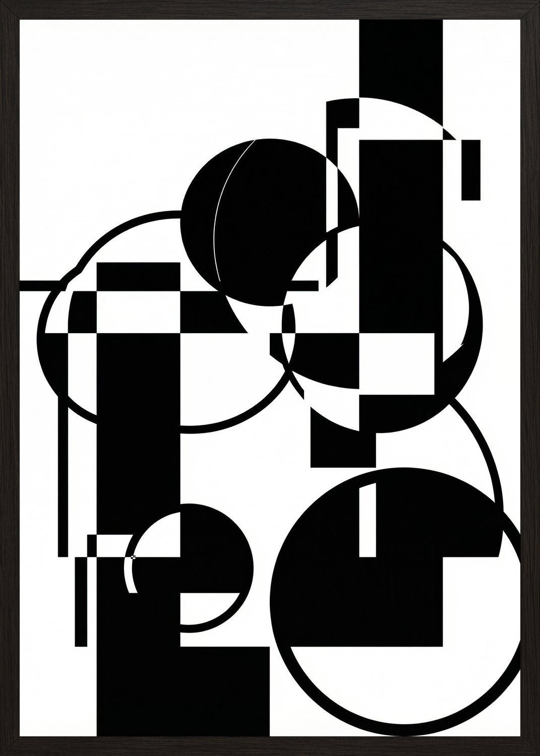 Poster in black frame