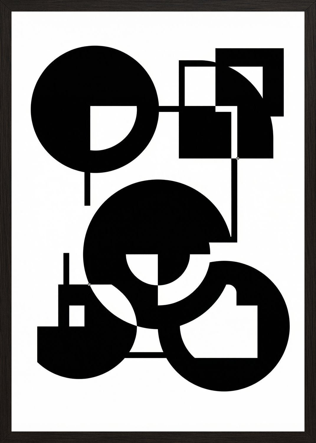 Poster in black frame