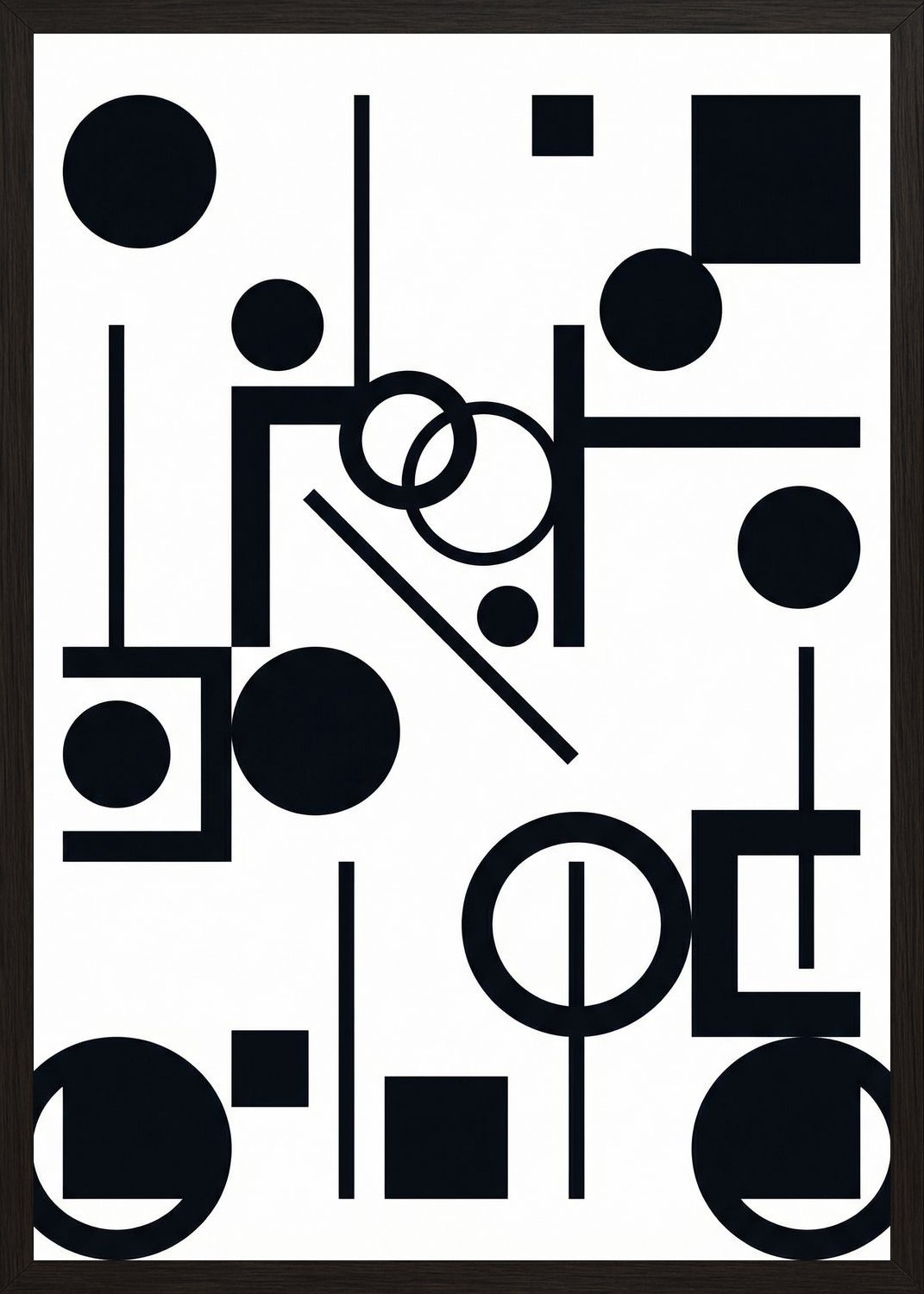 Poster in black frame