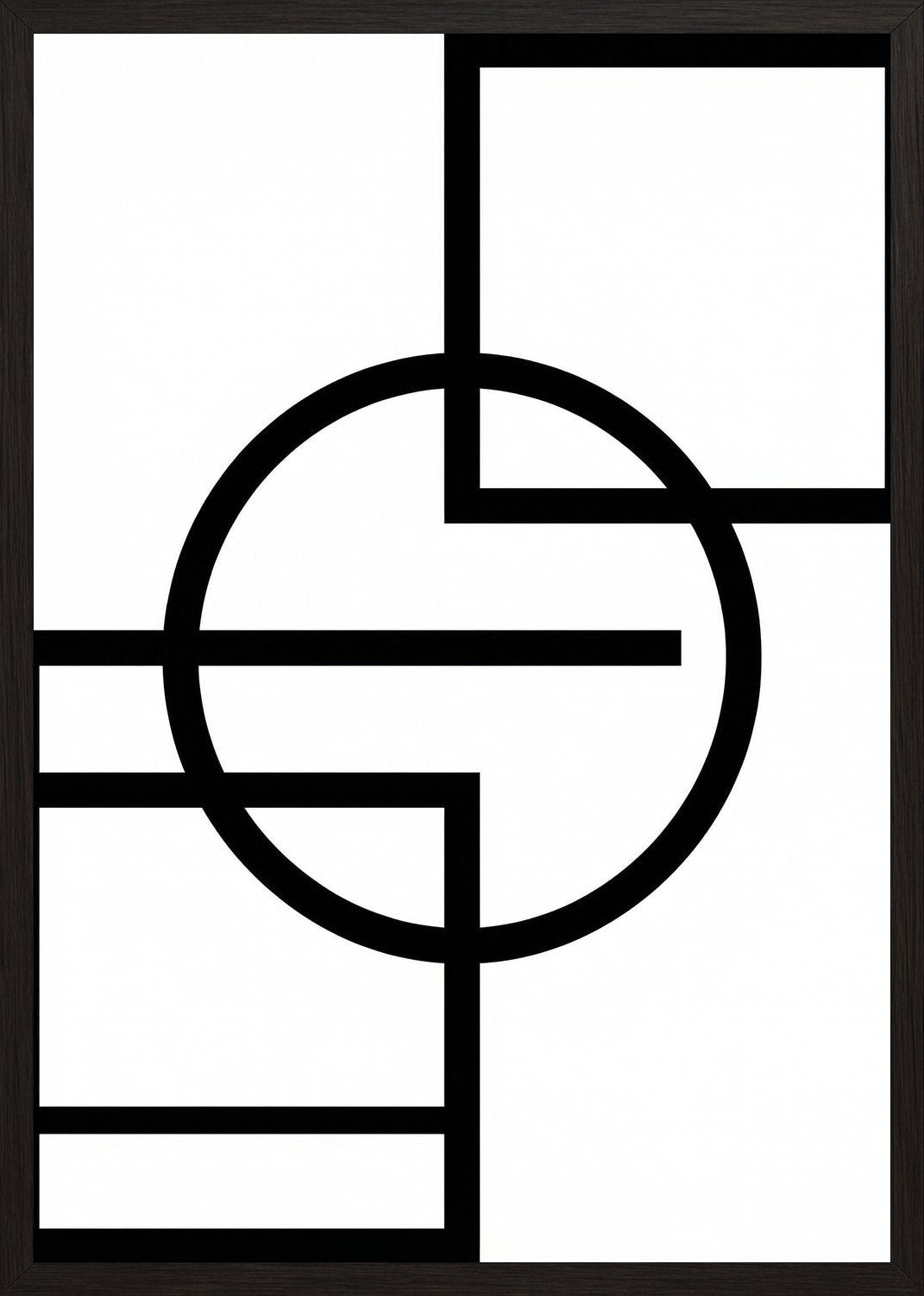 Poster in black frame