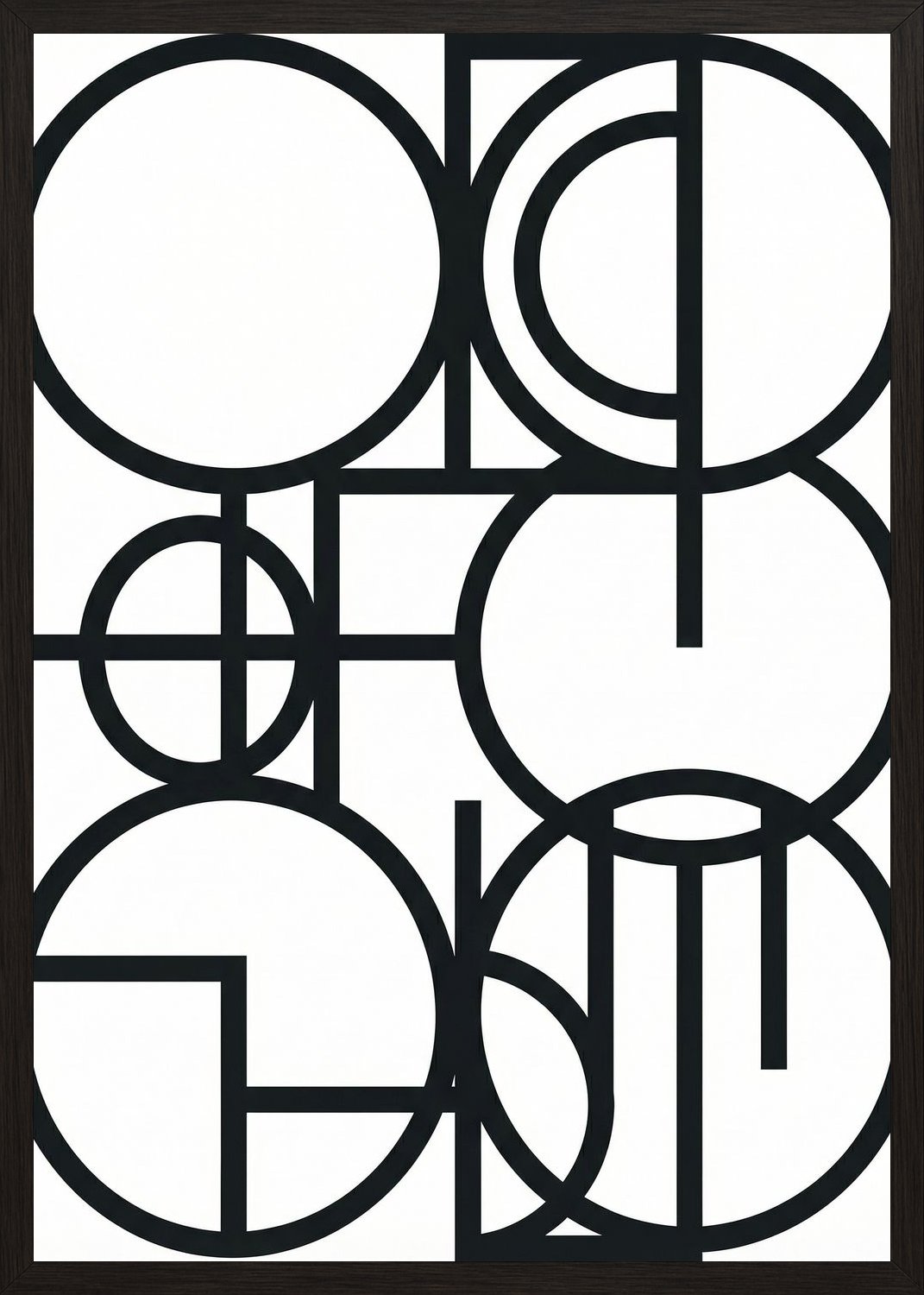 Poster in black frame