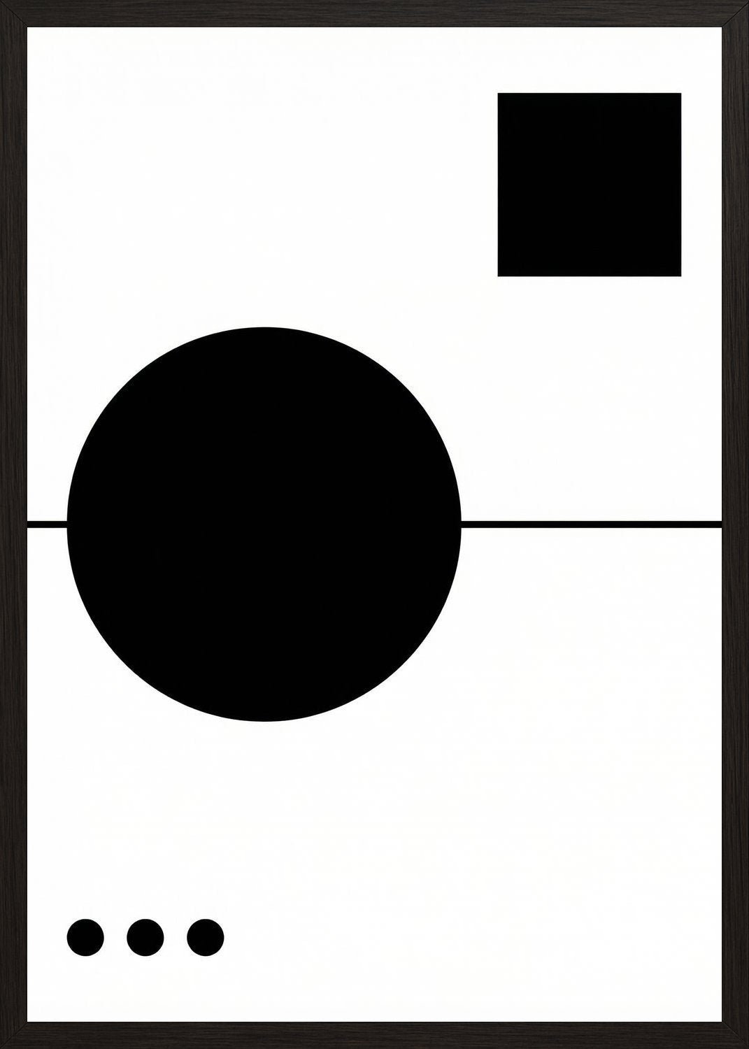 Poster in black frame