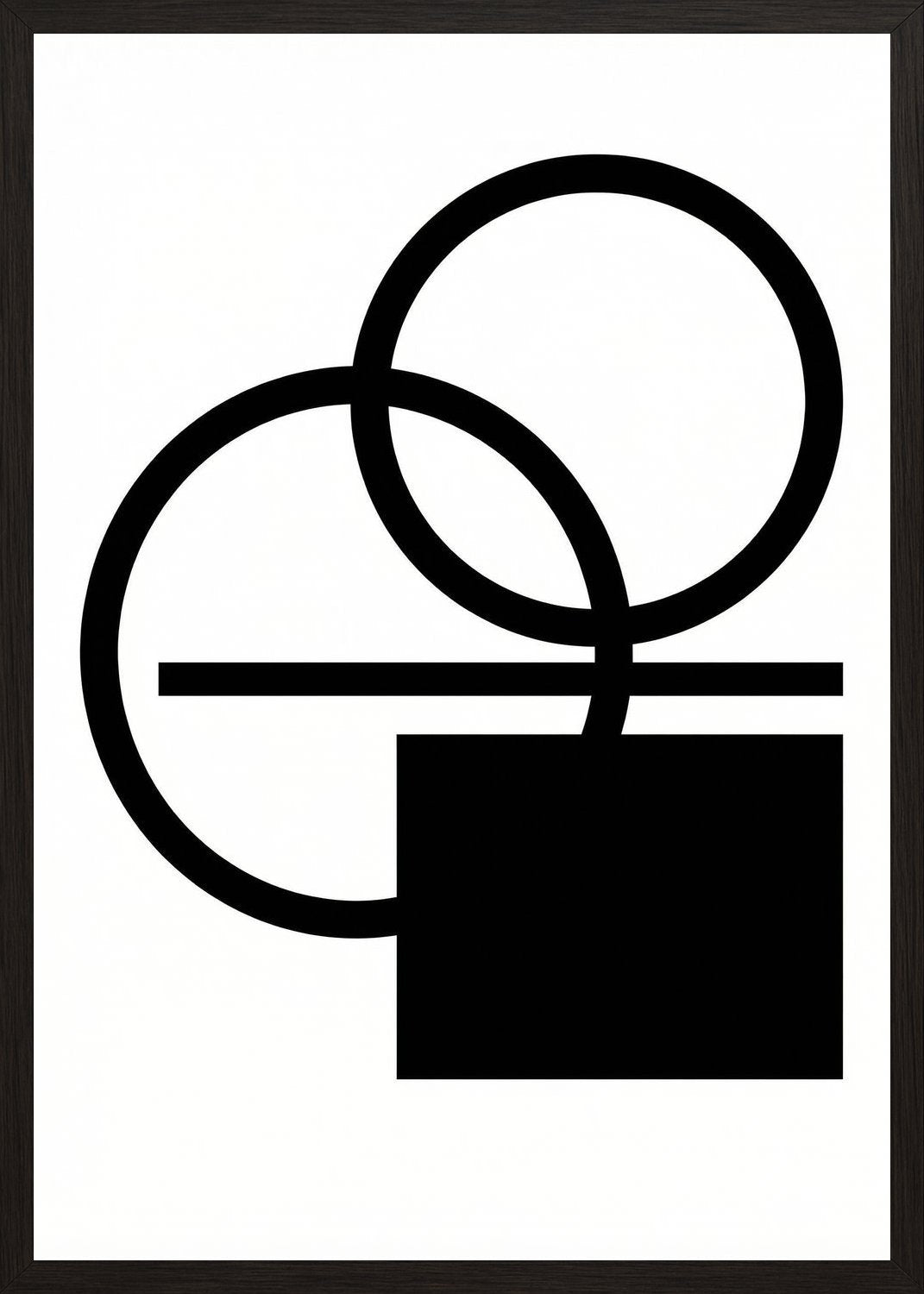 Poster in black frame