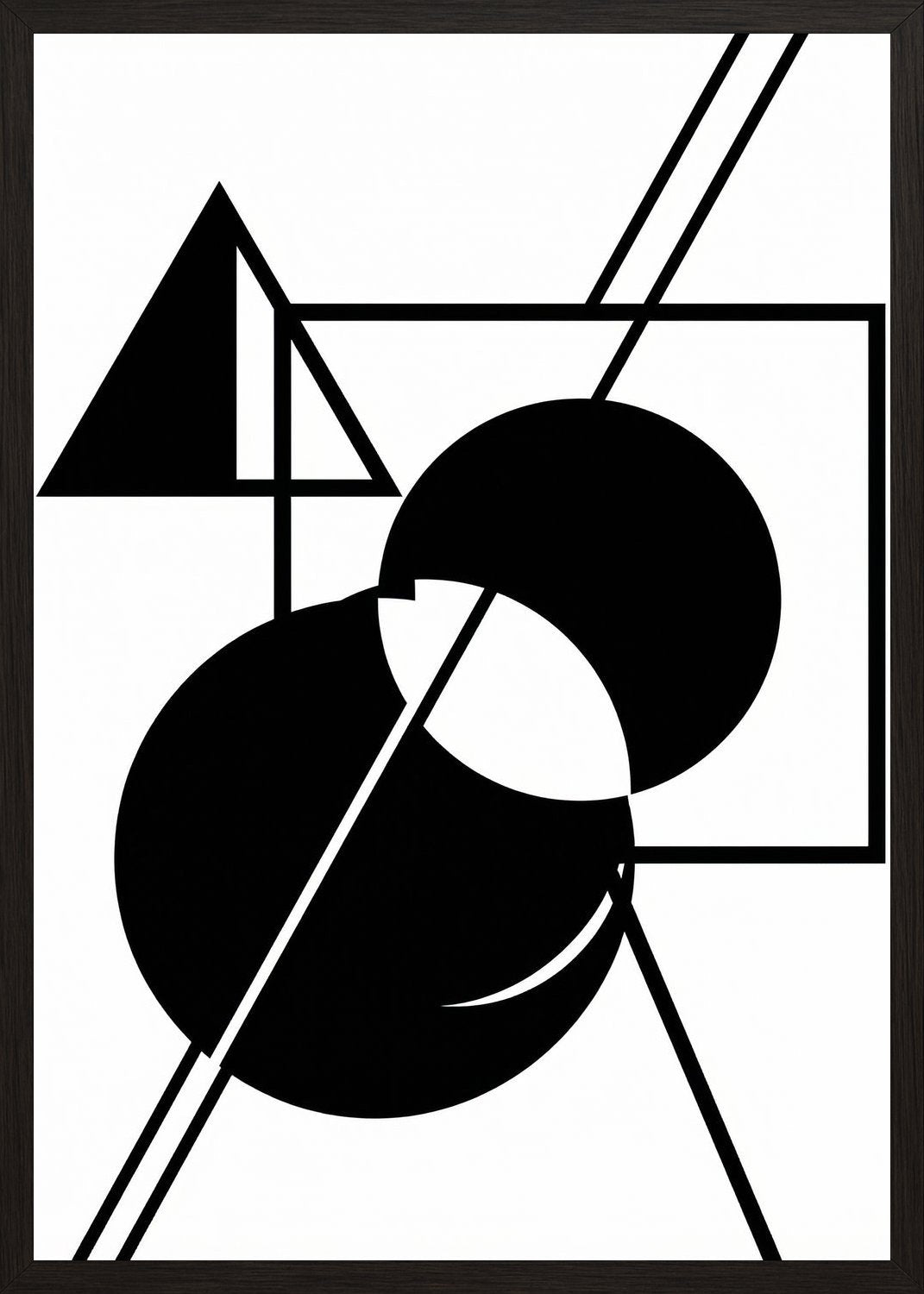 Poster in black frame