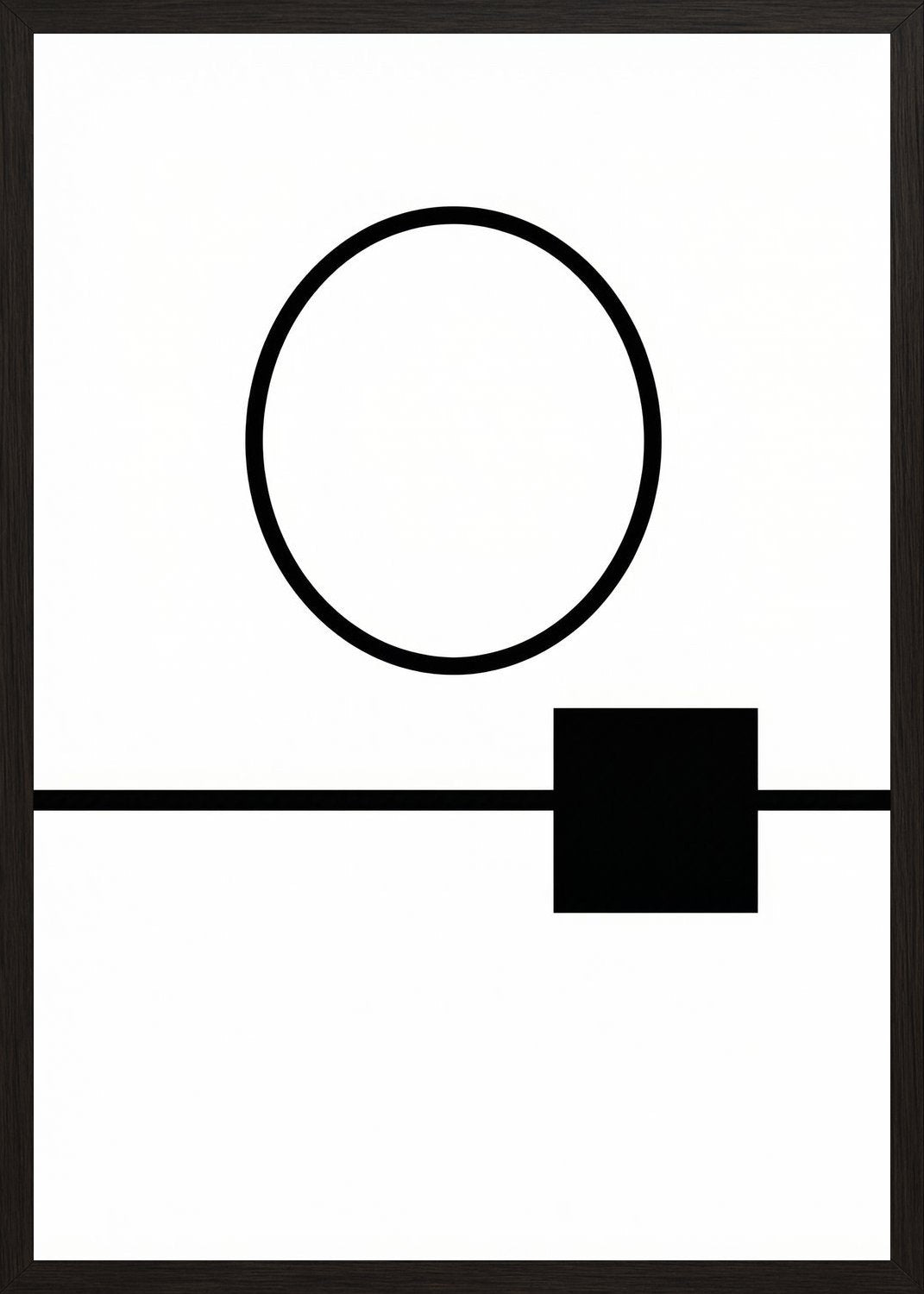 Poster in black frame