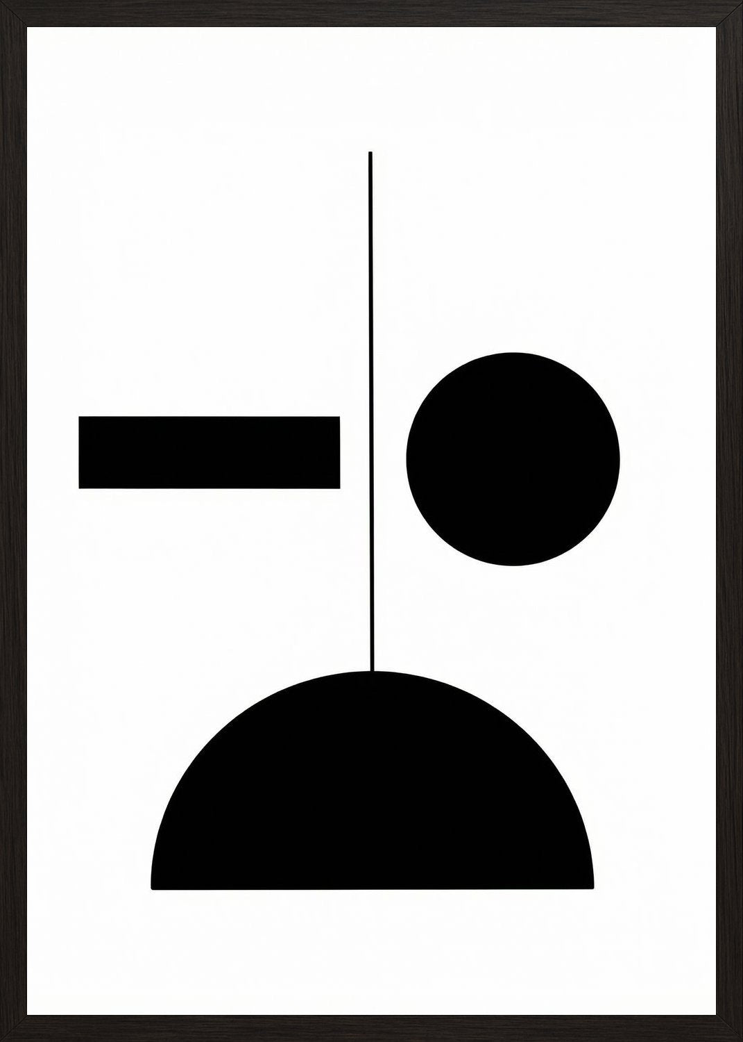 Poster in black frame