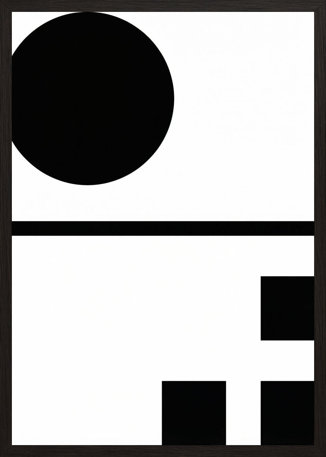 Poster in black frame