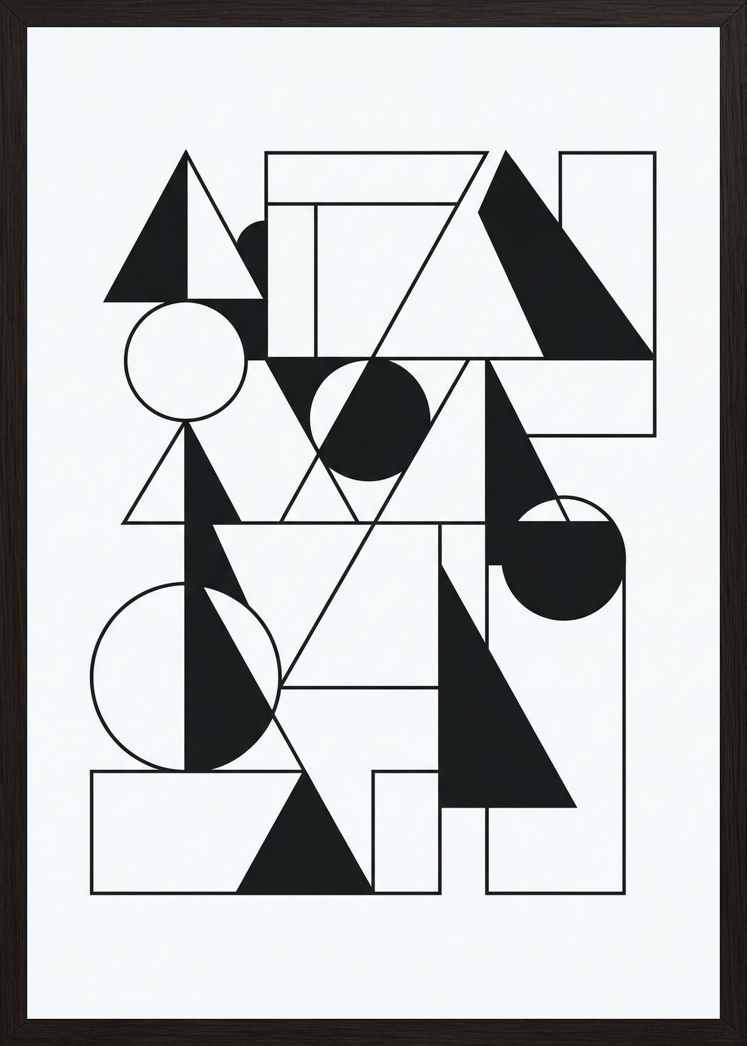 Poster in black frame