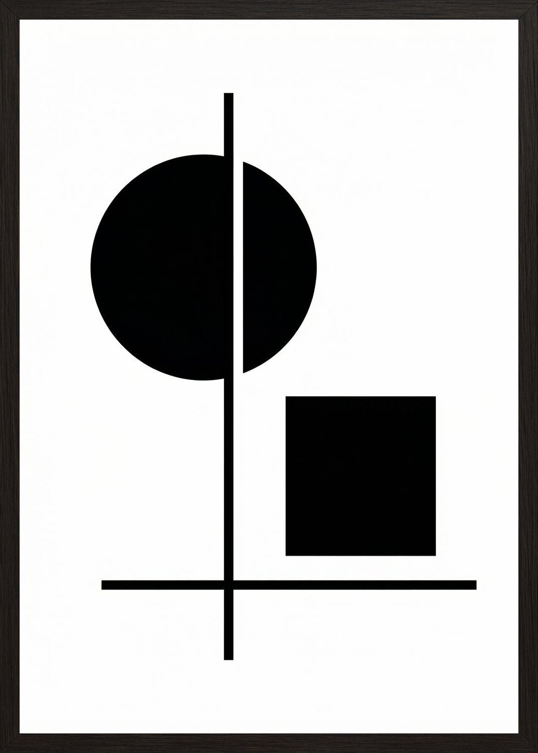 Poster in black frame