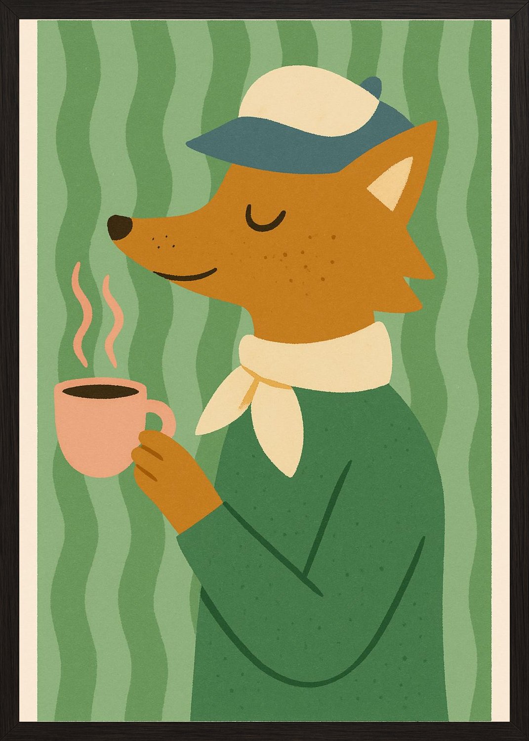 Poster in black frame