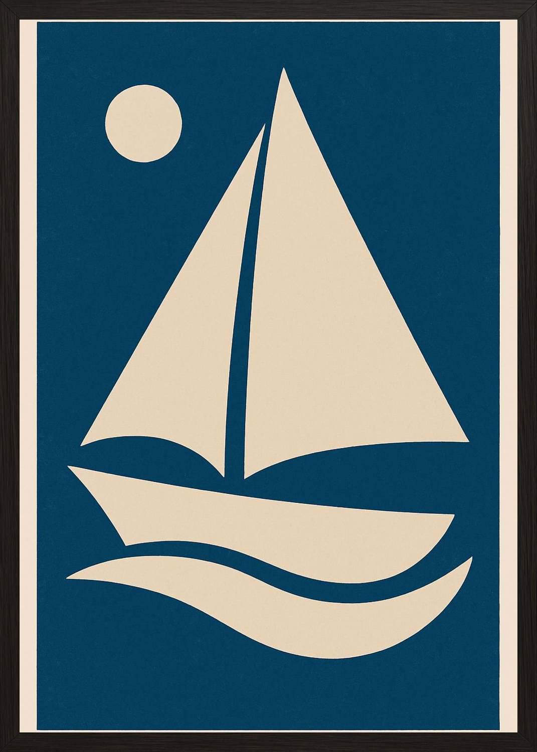 Poster in black frame