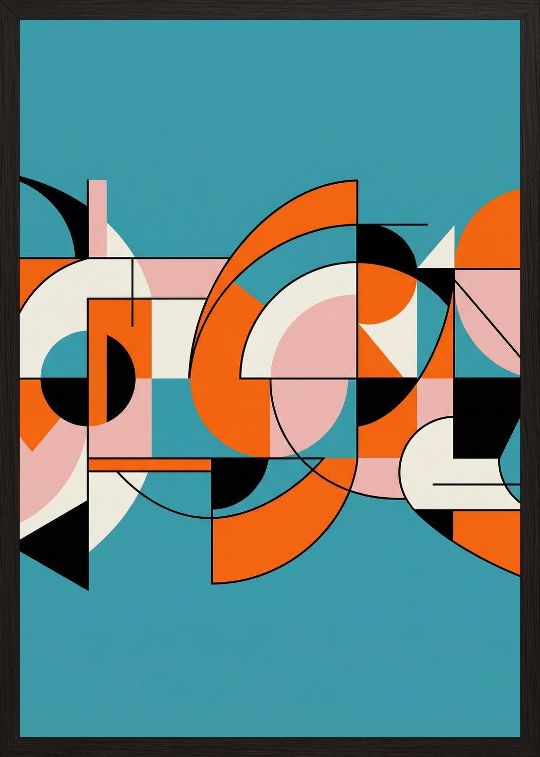 Poster in black frame