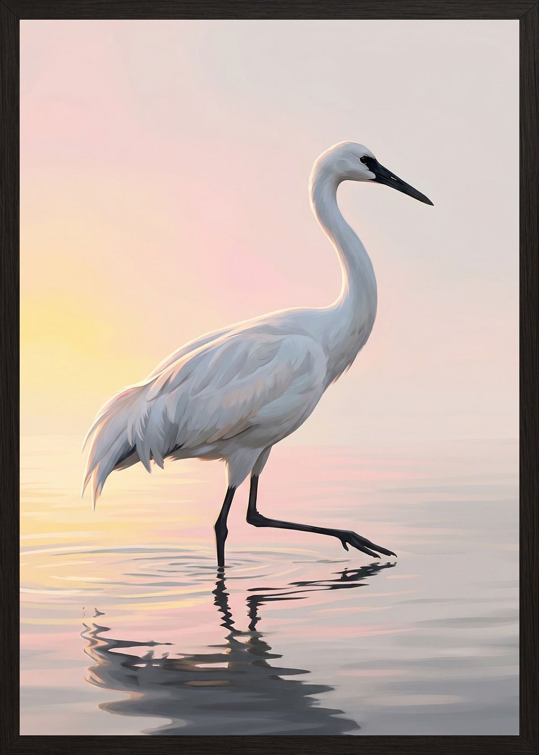 Poster in black frame