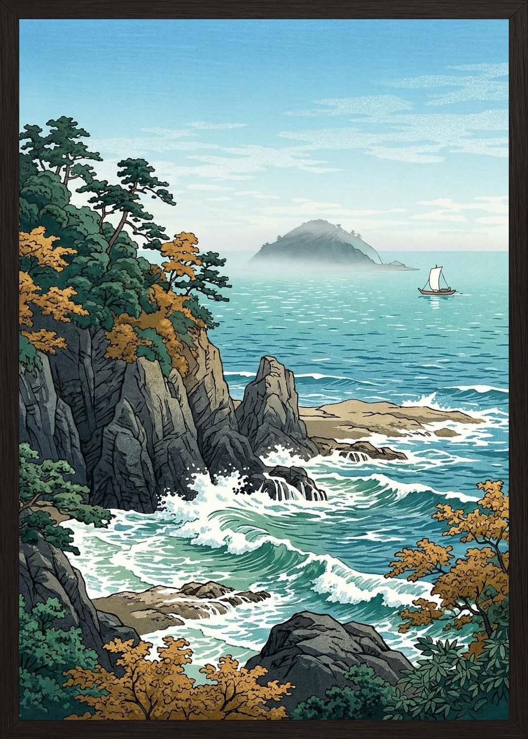 Poster in oak frame