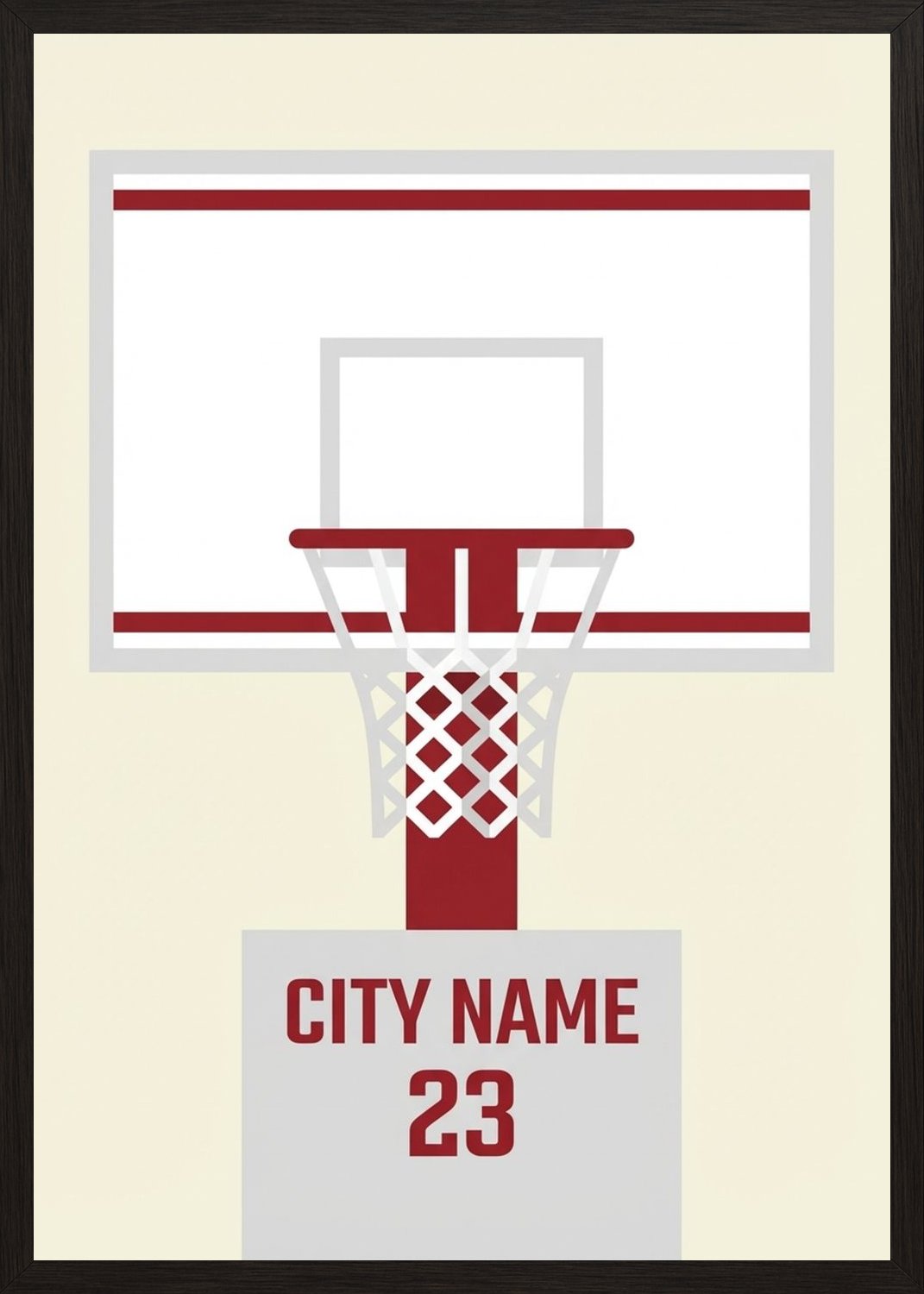 Poster in black frame