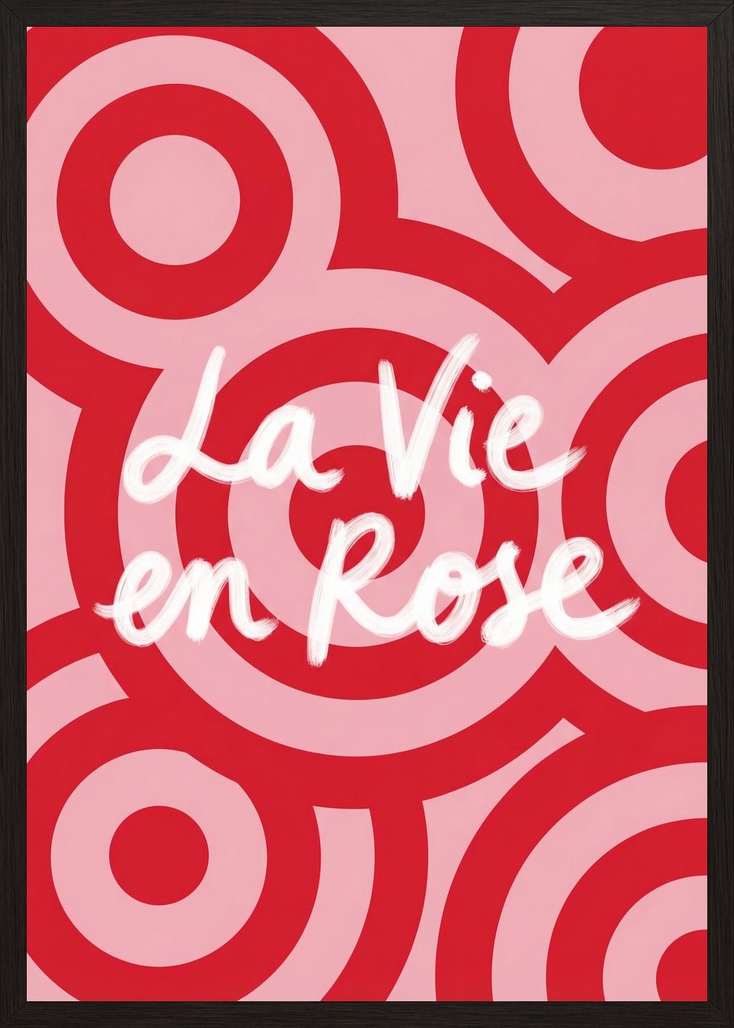 Poster in black frame