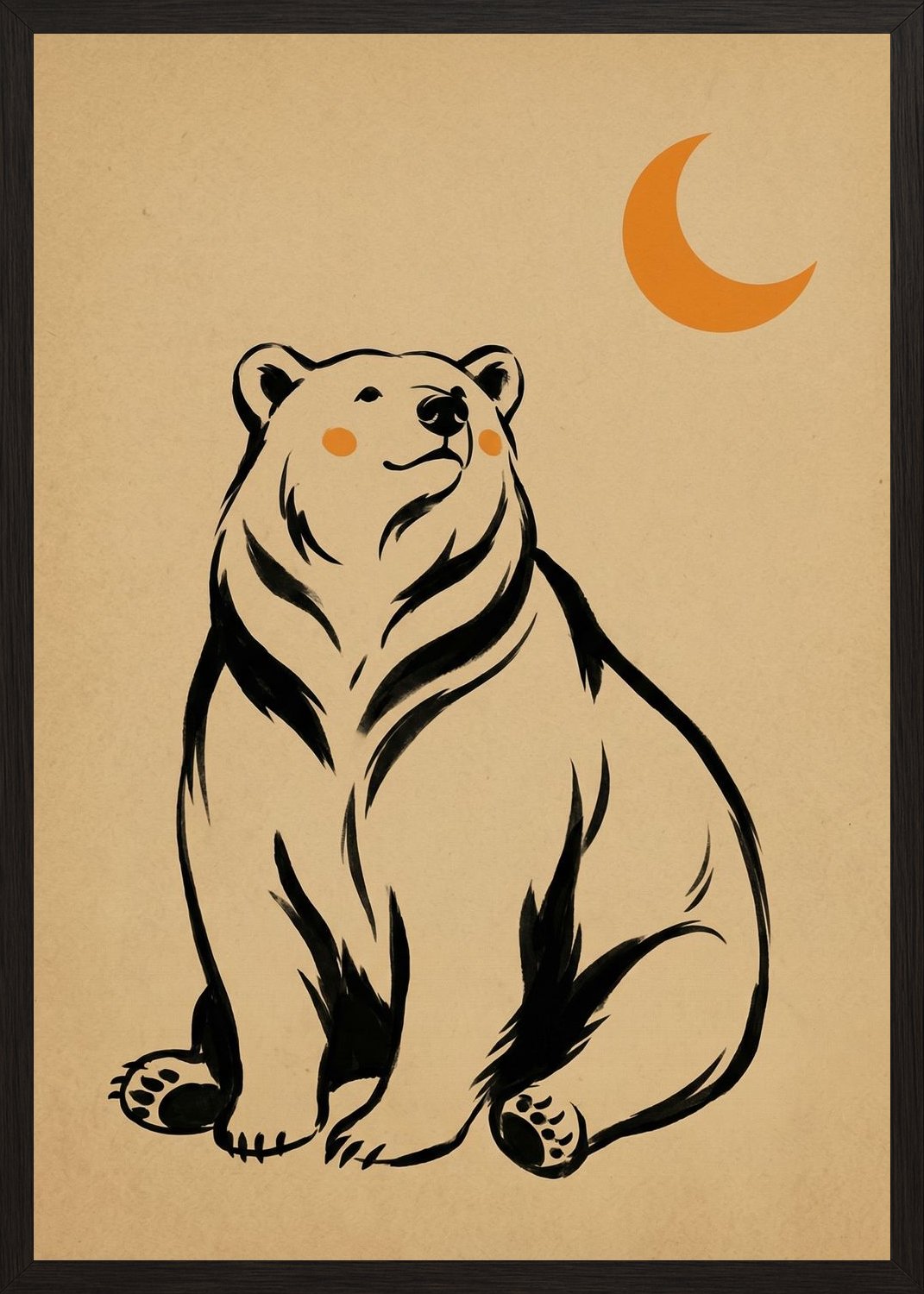 Poster in oak frame