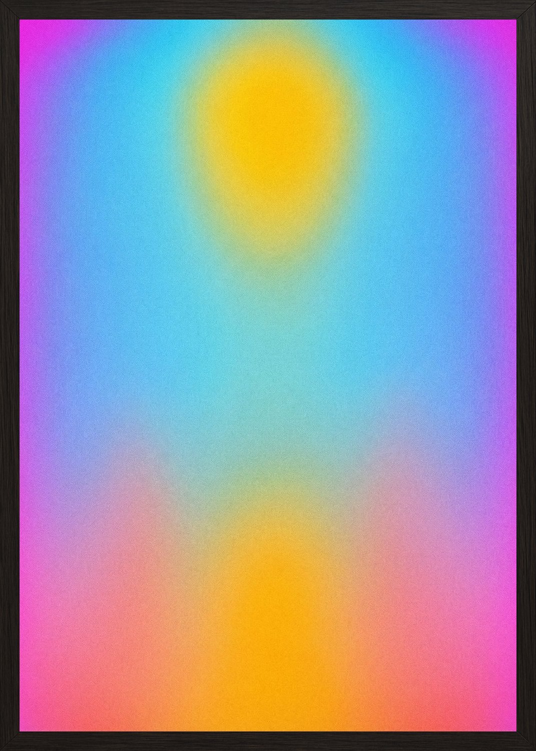 Poster in black frame