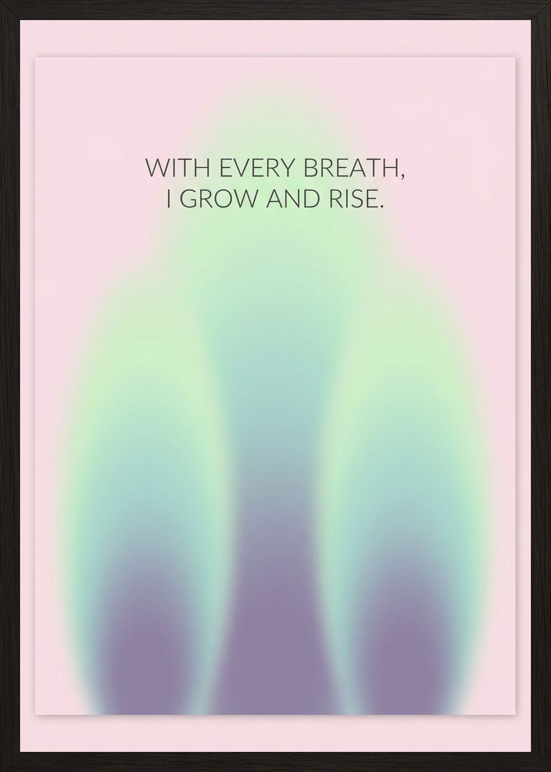 Poster in black frame