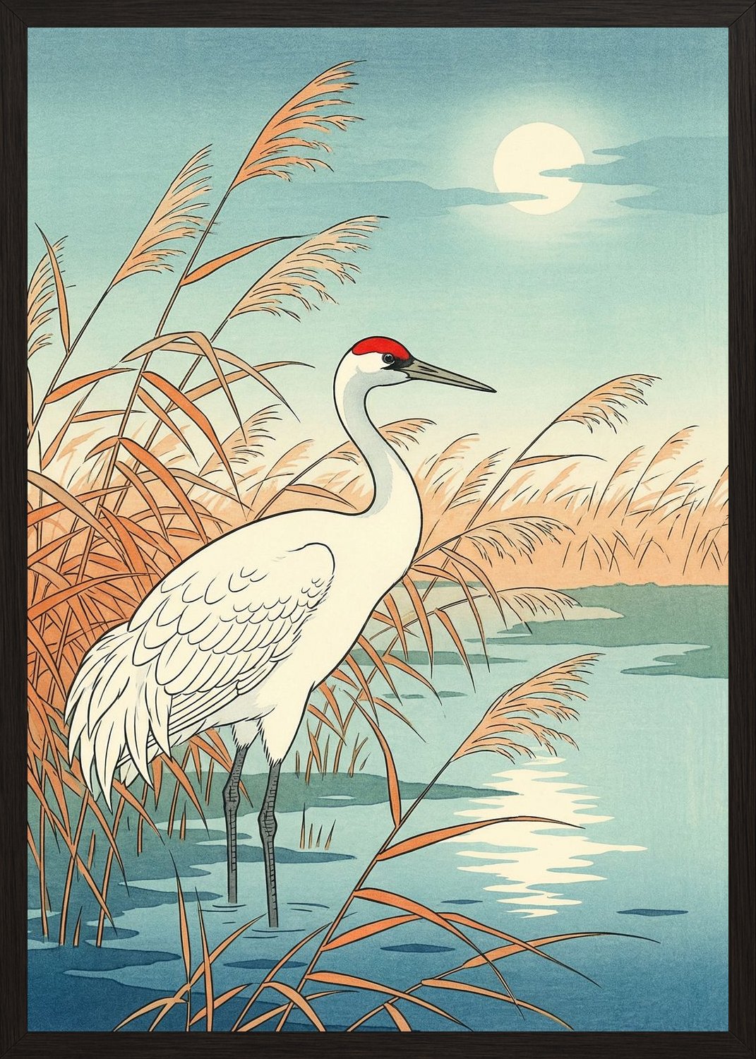 Poster in black frame