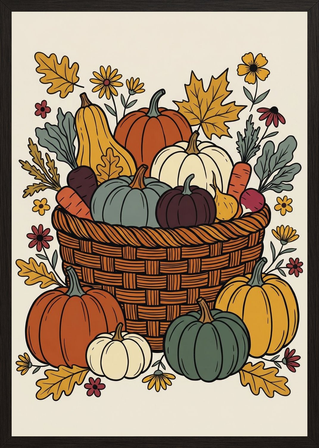 Poster in black frame